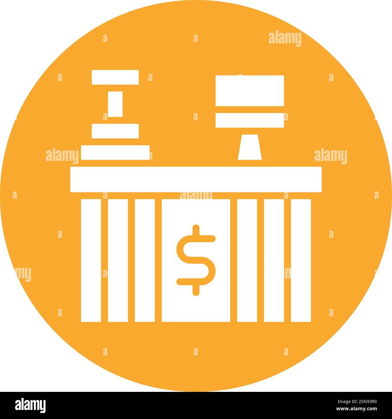 Cashier counter vector vectors Stock Vector Images - Alamy