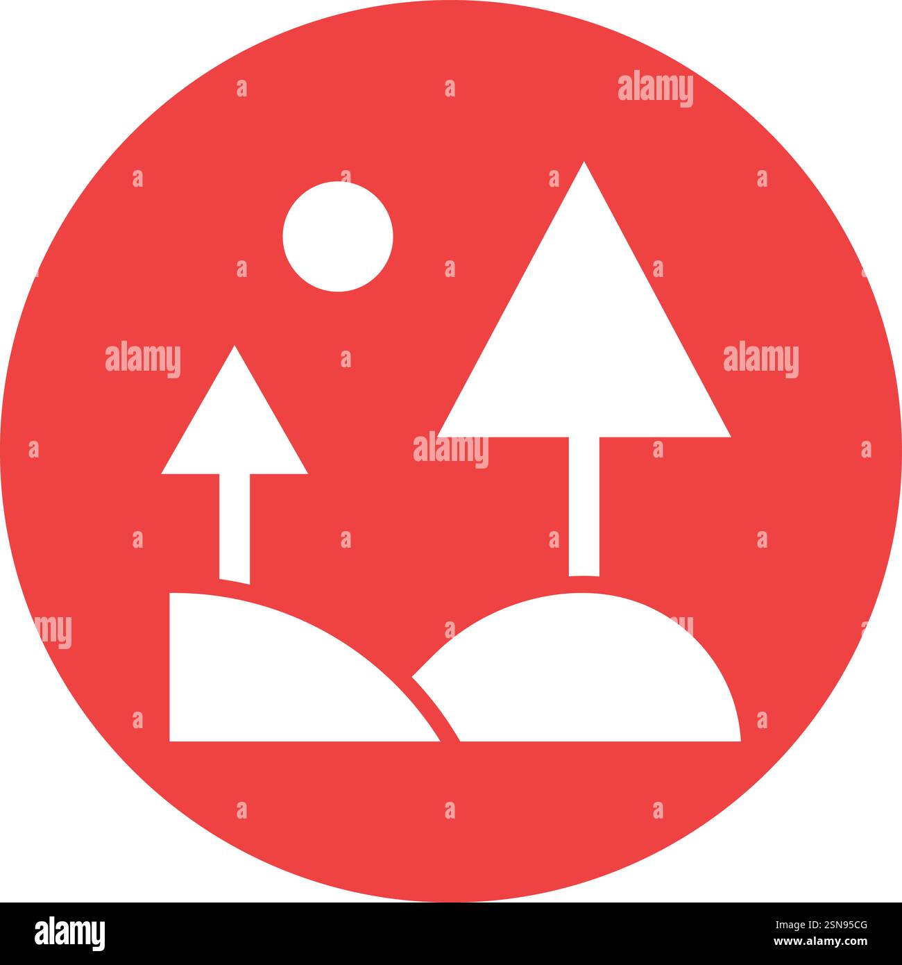 Landscape Vector Icon Design Illustration Stock Vector