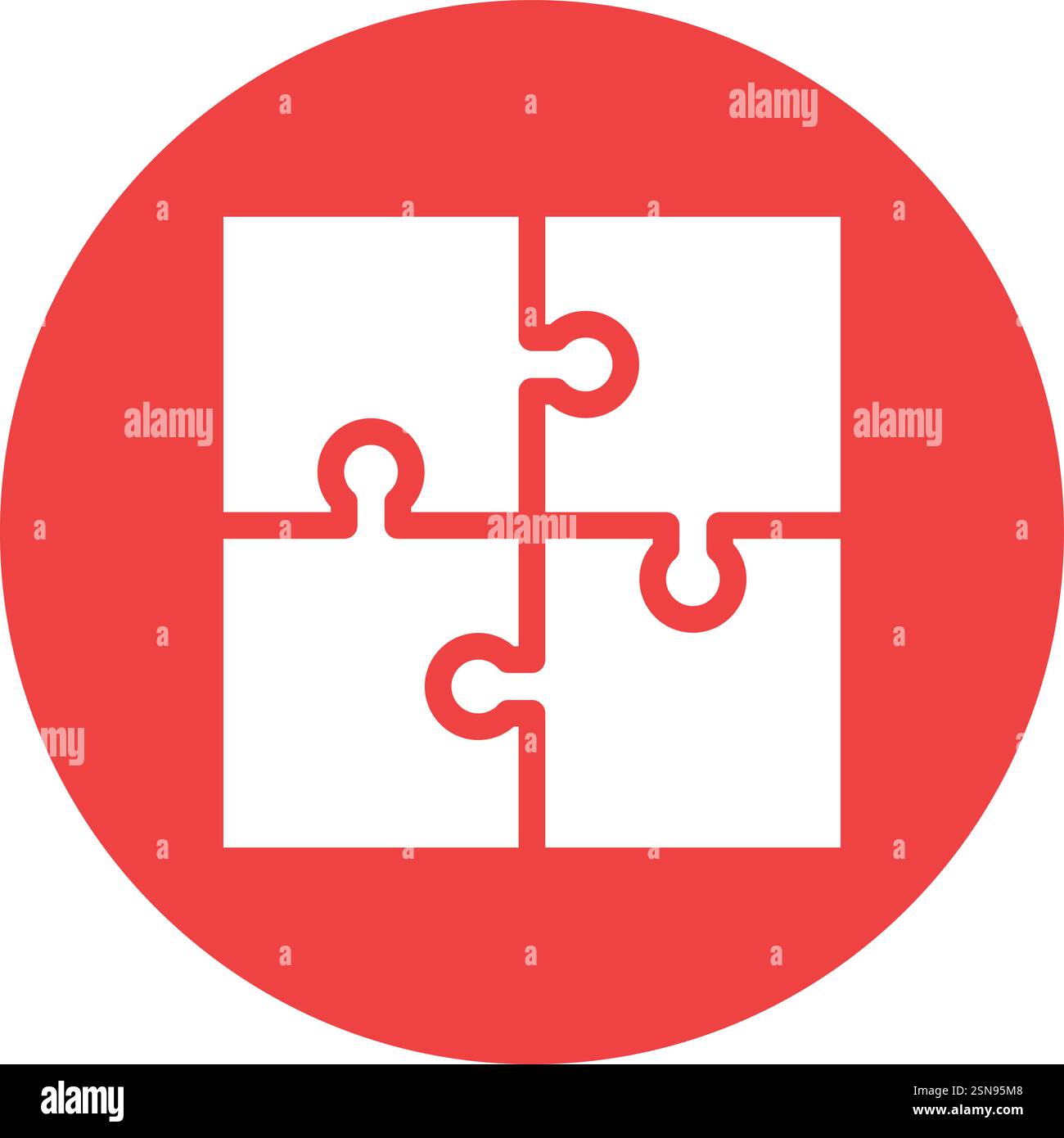 Puzzle Vector Icon Design Illustration Stock Vector