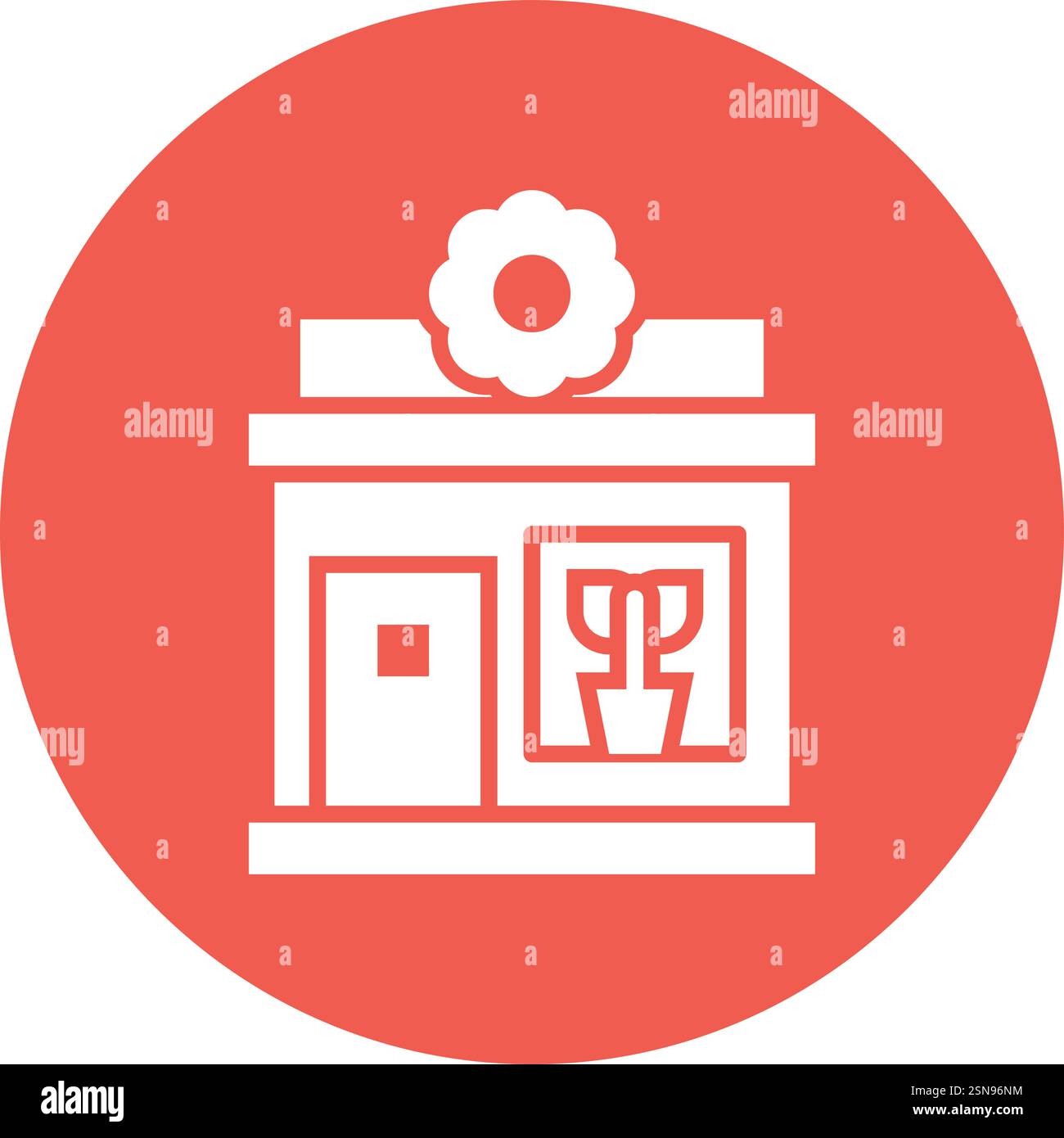 Florist Vector Icon Design Illustration Stock Vector