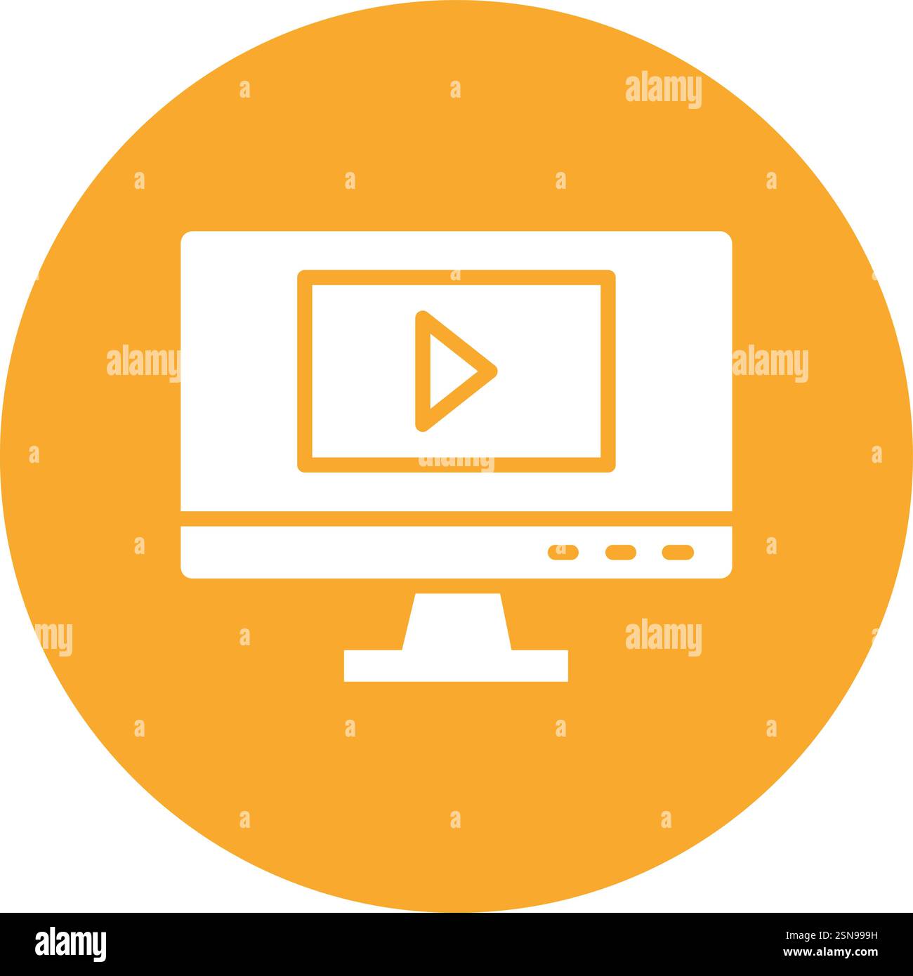 Play button Vector Icon Design Illustration Stock Vector