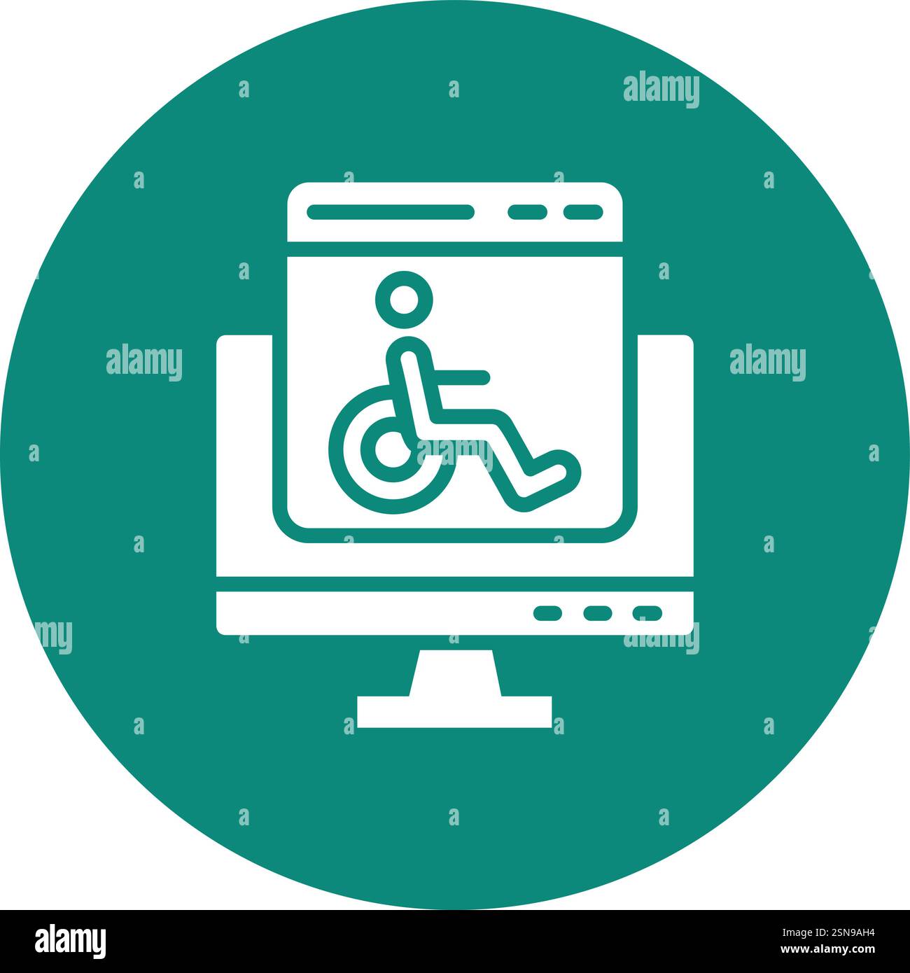 Accessability Vector Icon Design Illustration Stock Vector