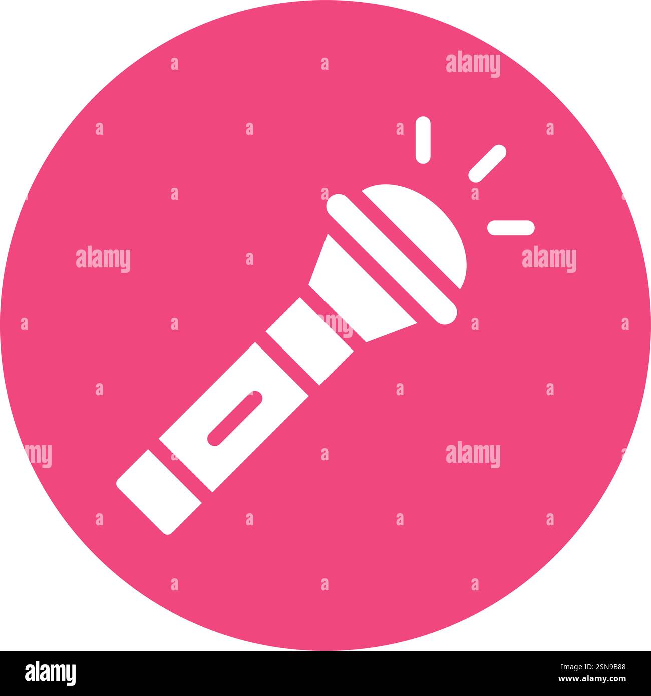 Flashlight Vector Icon Design Illustration Stock Vector