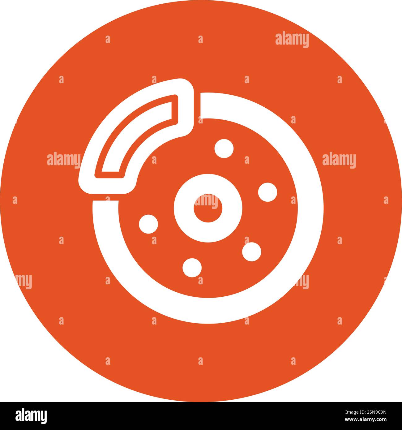 Disc break Vector Icon Design Illustration Stock Vector