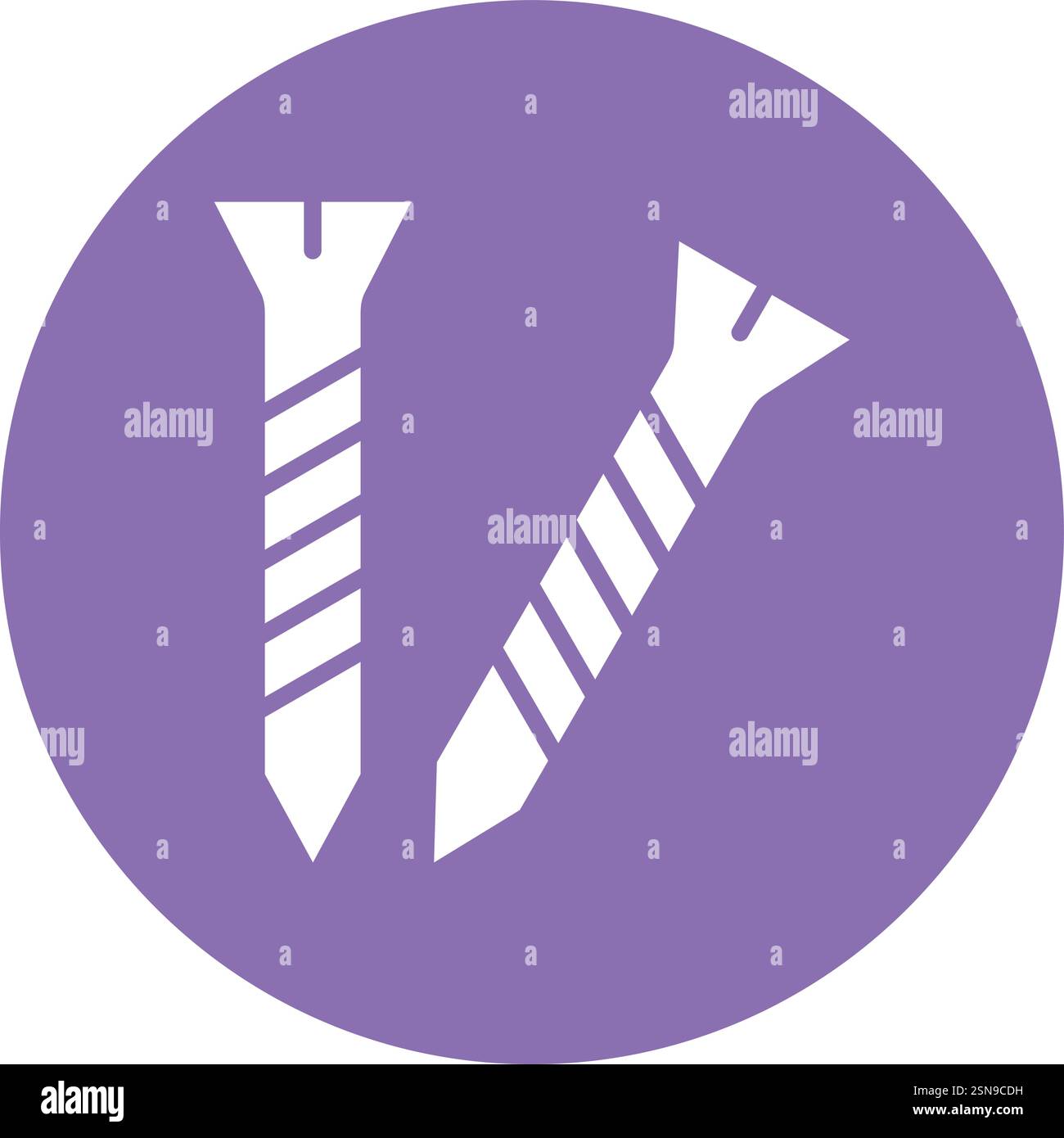 Screw Vector Icon Design Illustration Stock Vector