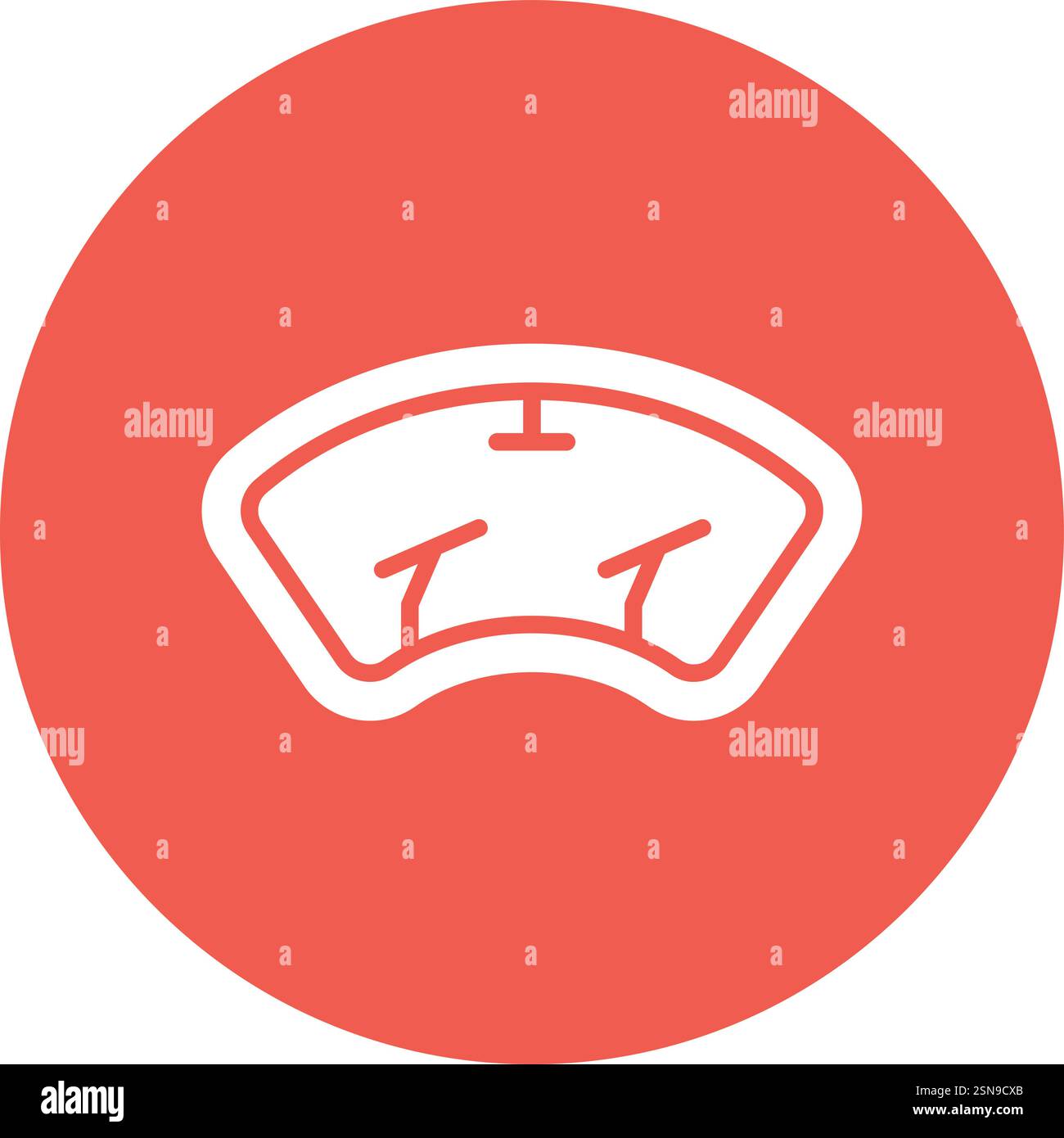 Windscreen Vector Icon Design Illustration Stock Vector