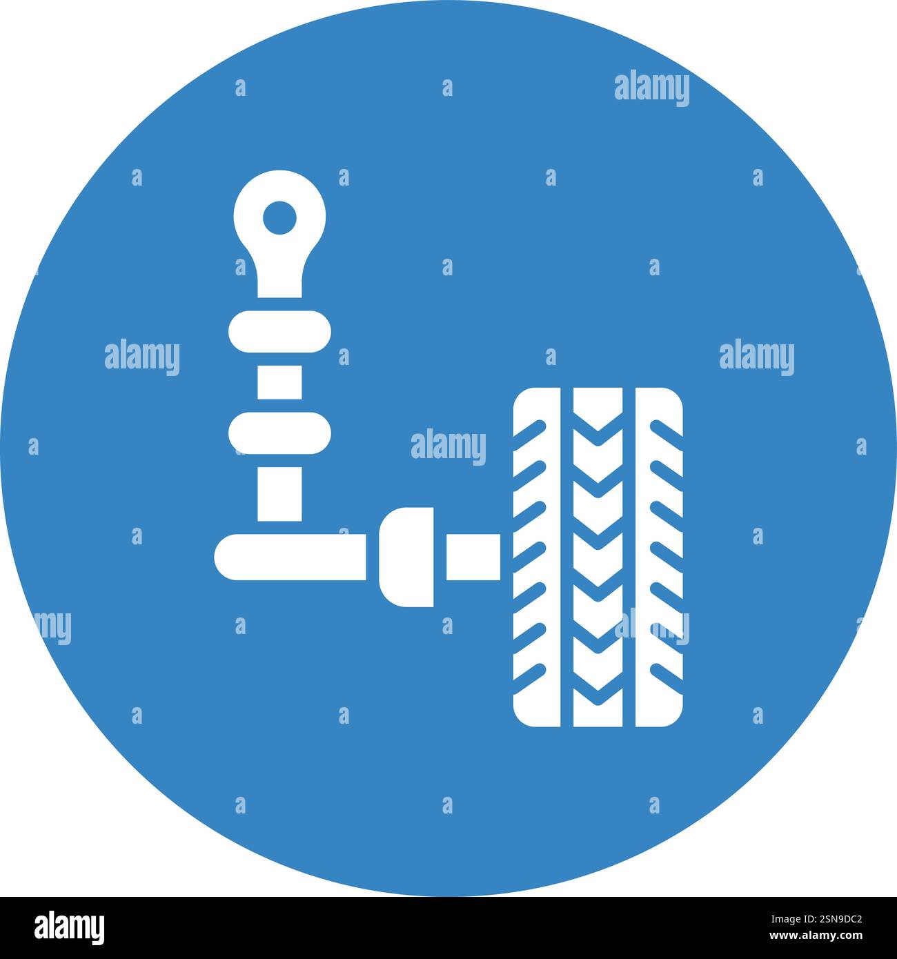 Auto suspension Vector Icon Design Illustration Stock Vector