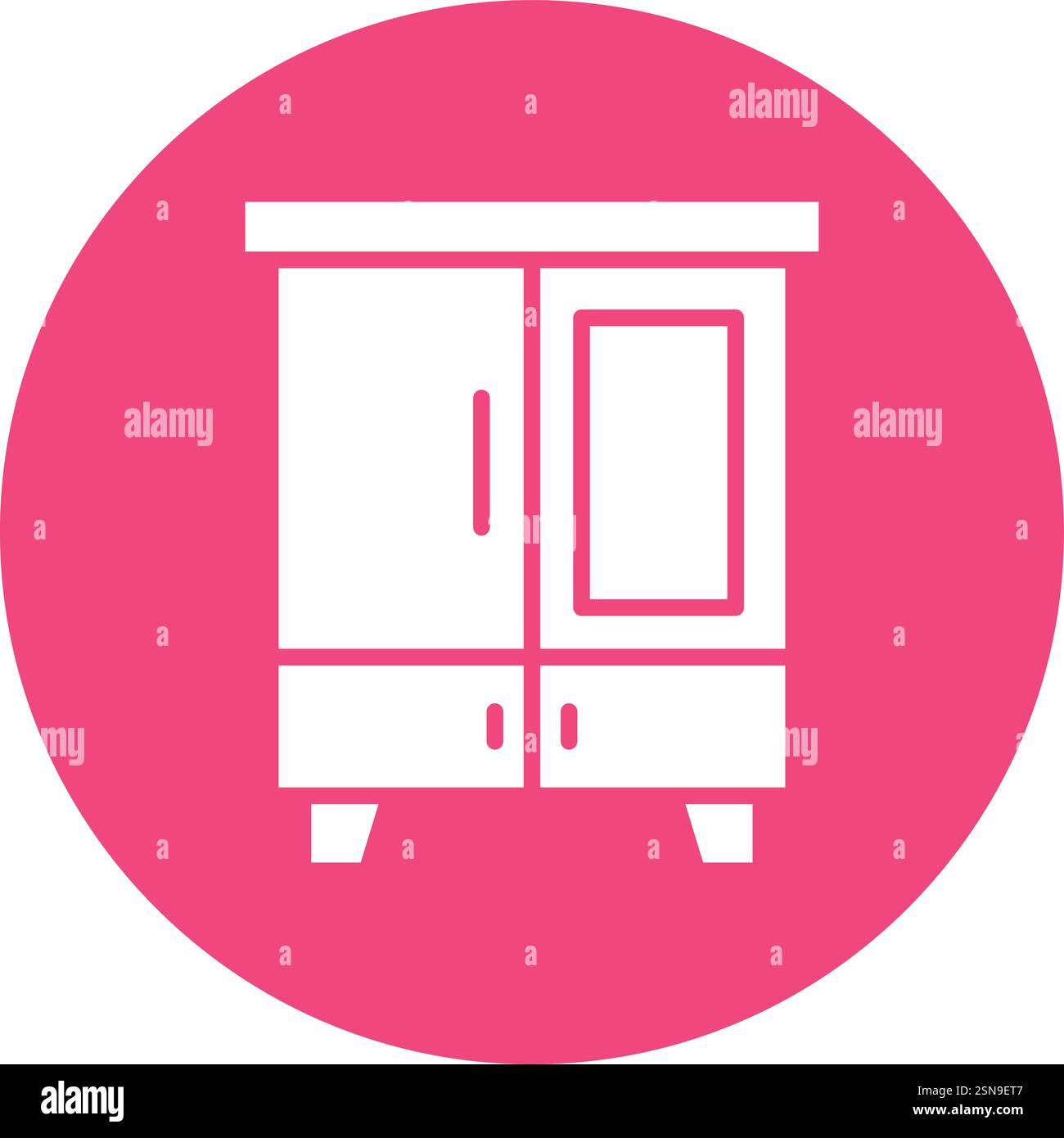 Wardrobe Vector Icon Design Illustration Stock Vector