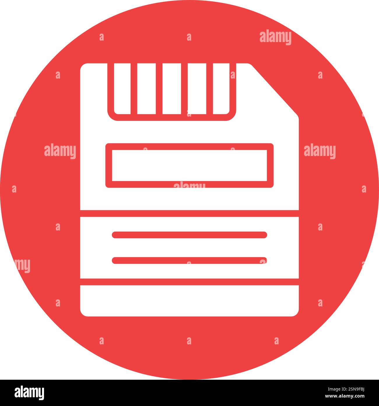 Floppy Disk Vector Icon Design Illustration Stock Vector