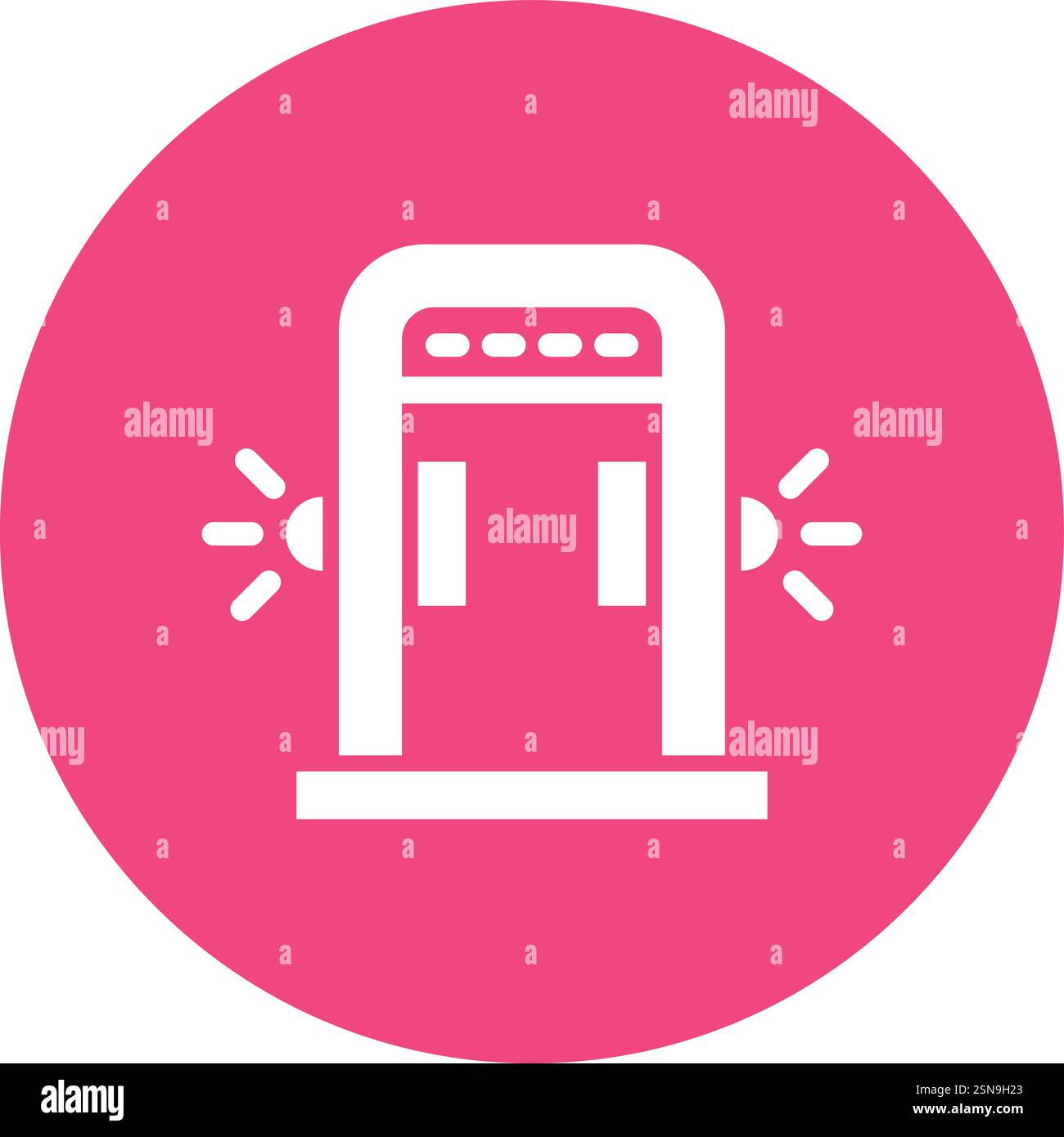 Body Scanner Vector Icon Design Illustration Stock Vector