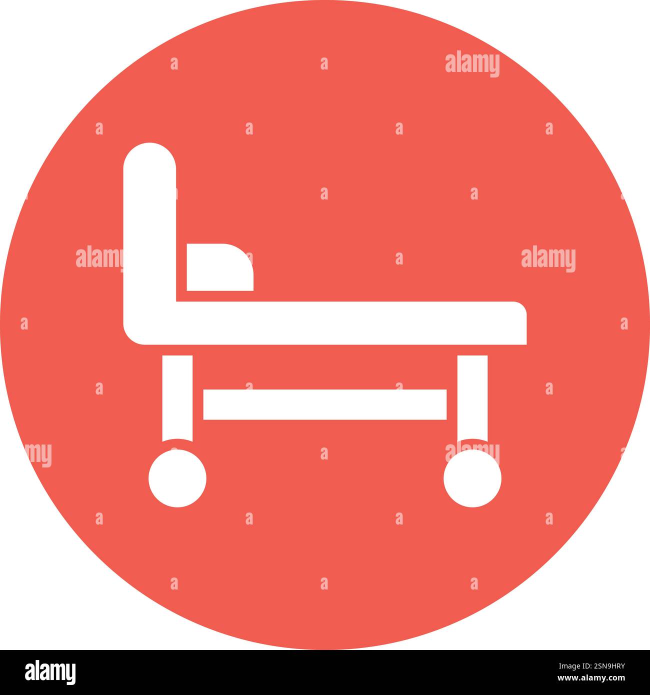 Stretcher Vector Icon Design Illustration Stock Vector