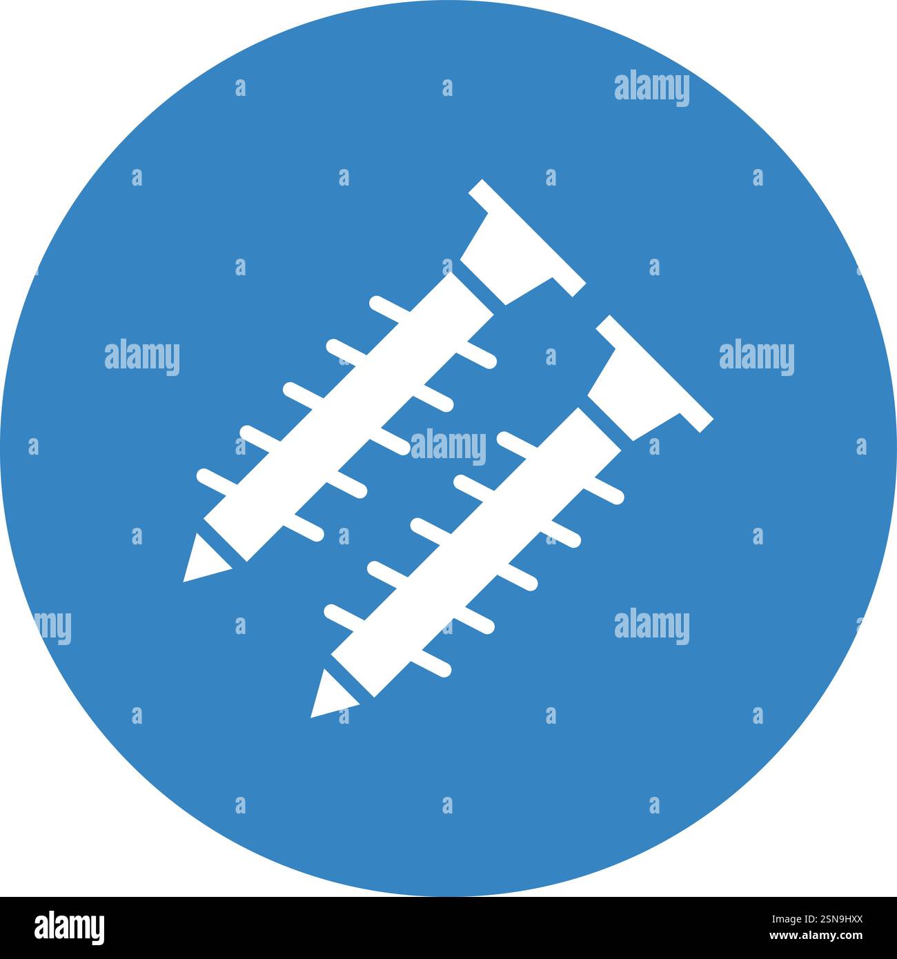 Screw Vector Icon Design Illustration Stock Vector