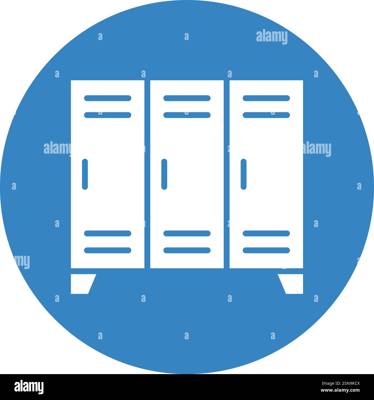 Locker Vector Icon Design Illustration Stock Vector