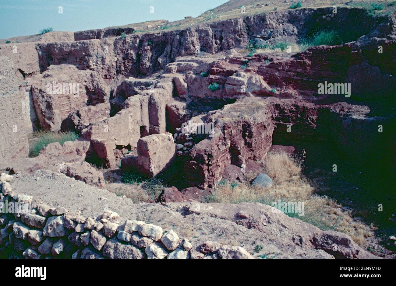 Archaeological excavation Ebla, Tell Mardikh, Syria, May 1987 Stock ...