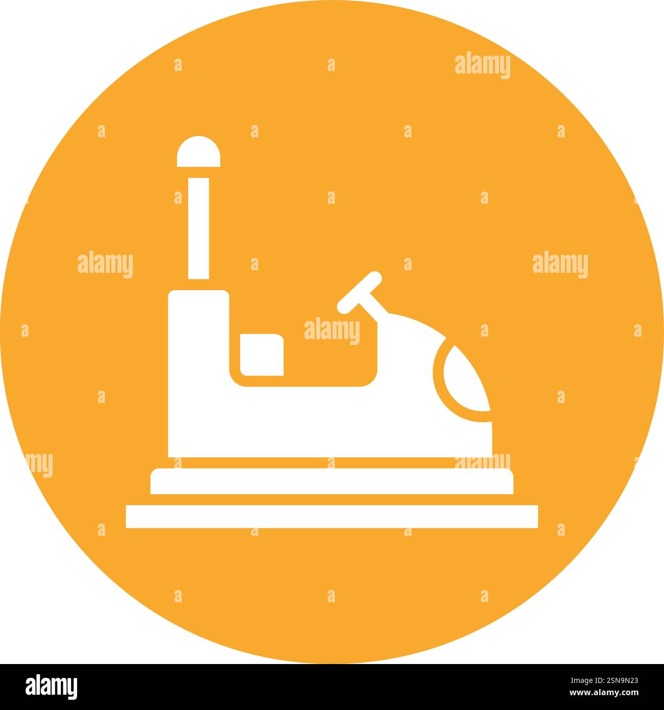 Bumper Car Vector Icon Design Illustration Stock Vector