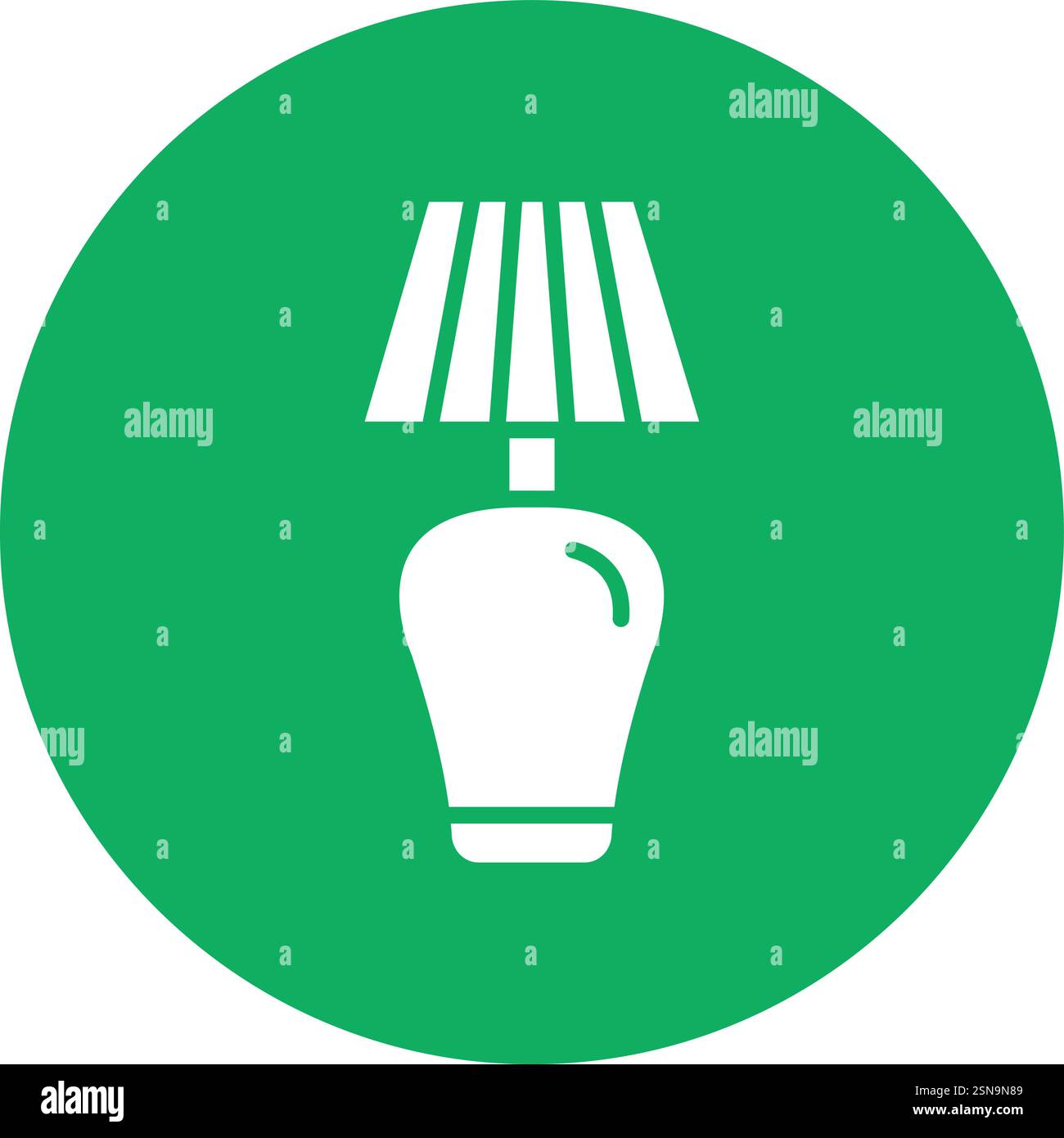 Floor Lamp Vector Icon Design Illustration Stock Vector