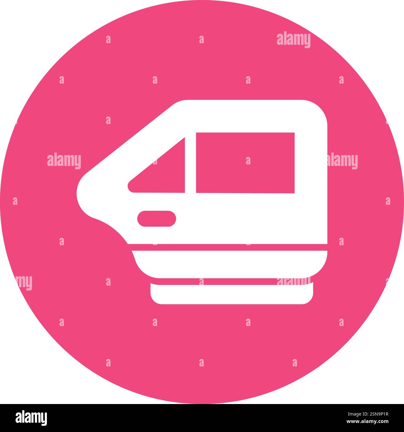 Car door Vector Icon Design Illustration Stock Vector