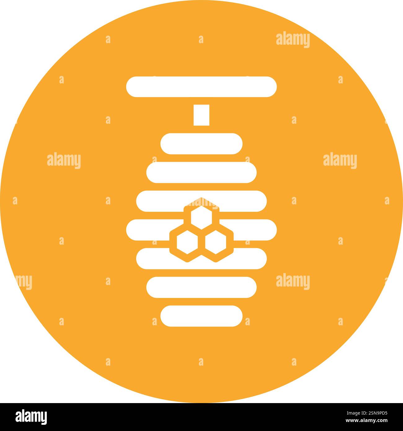 Honey Bee Vector Icon Design Illustration Stock Vector