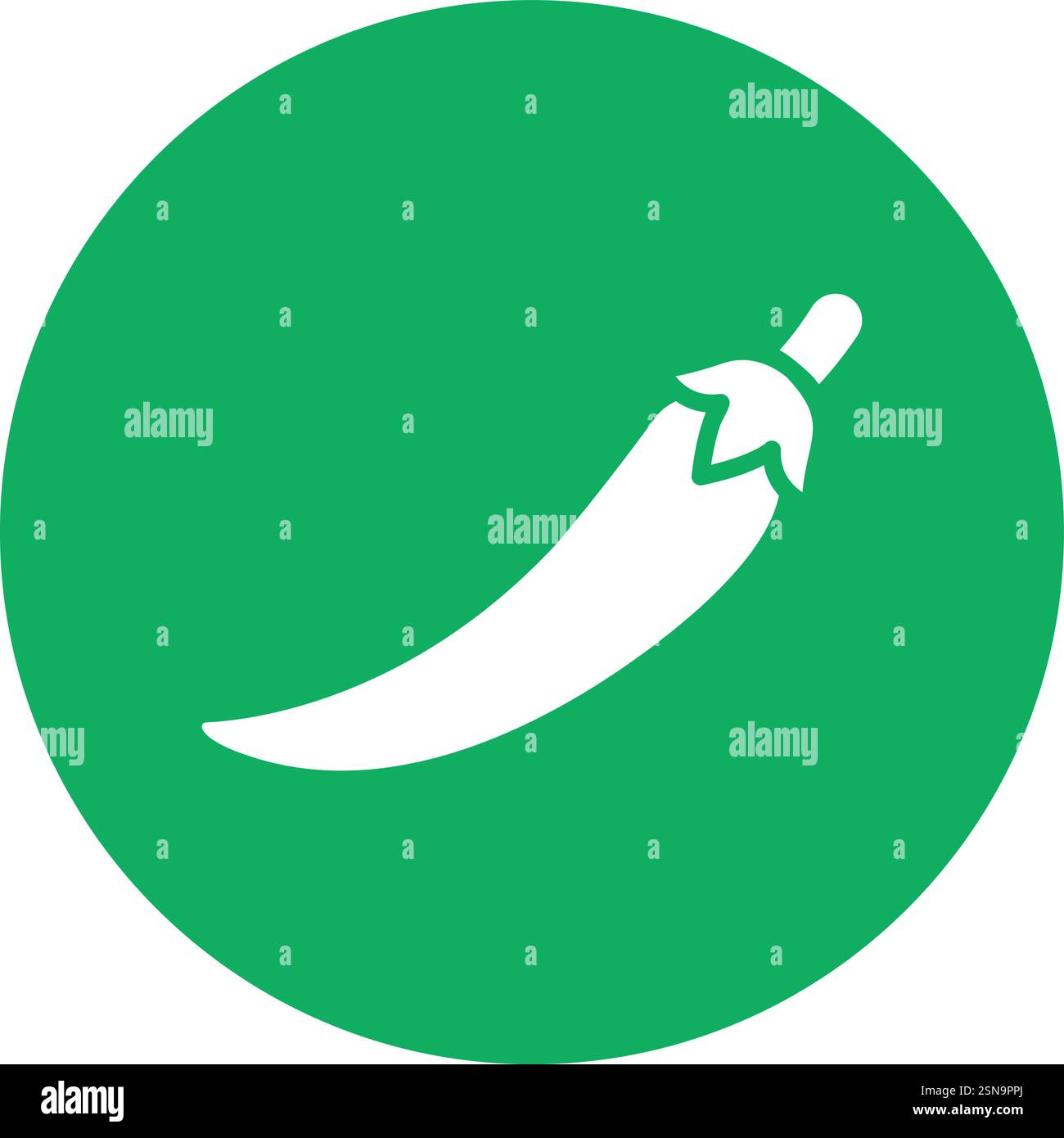 Chili Vector Icon Design Illustration Stock Vector