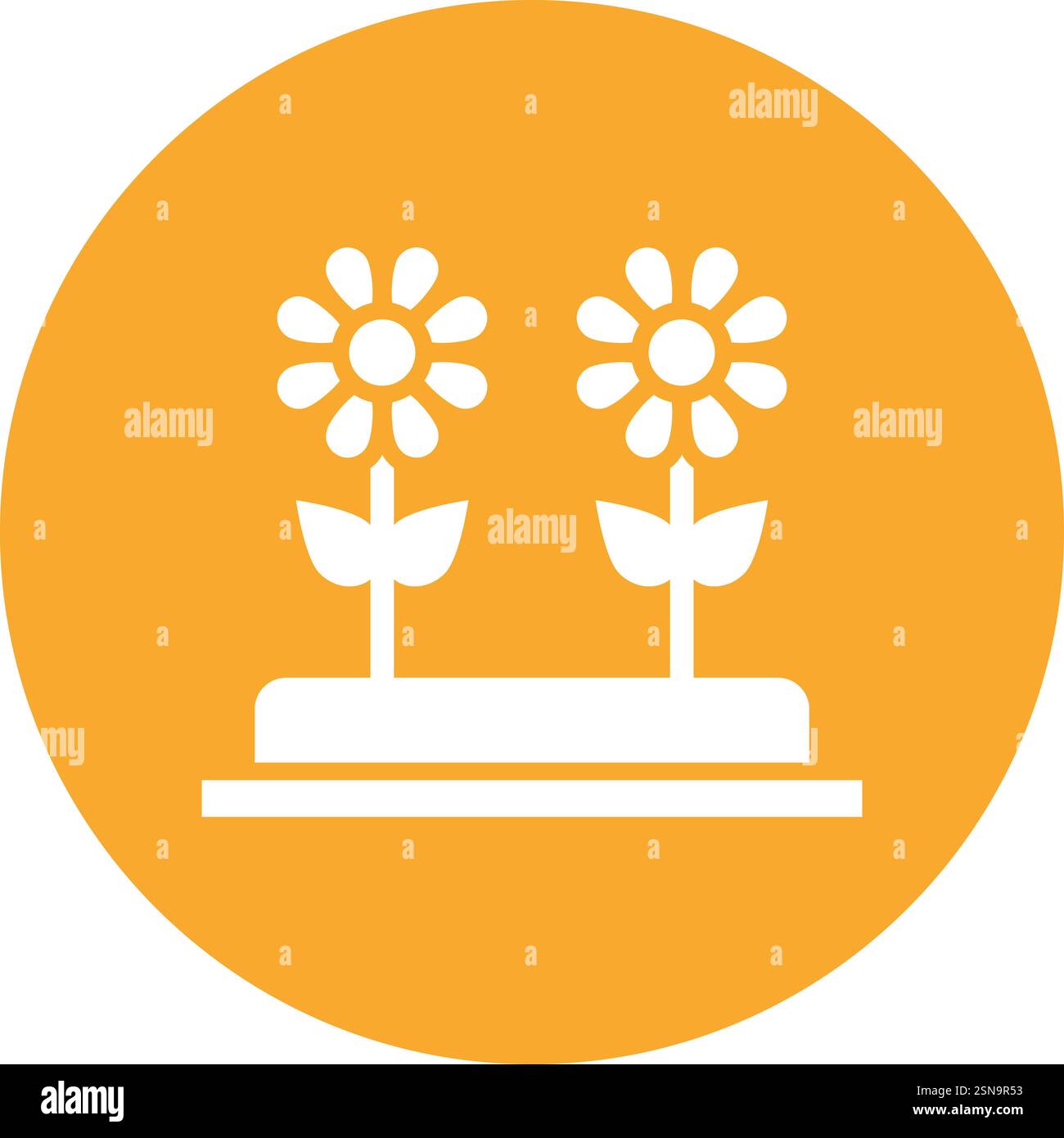 Flowers Vector Icon Design Illustration Stock Vector
