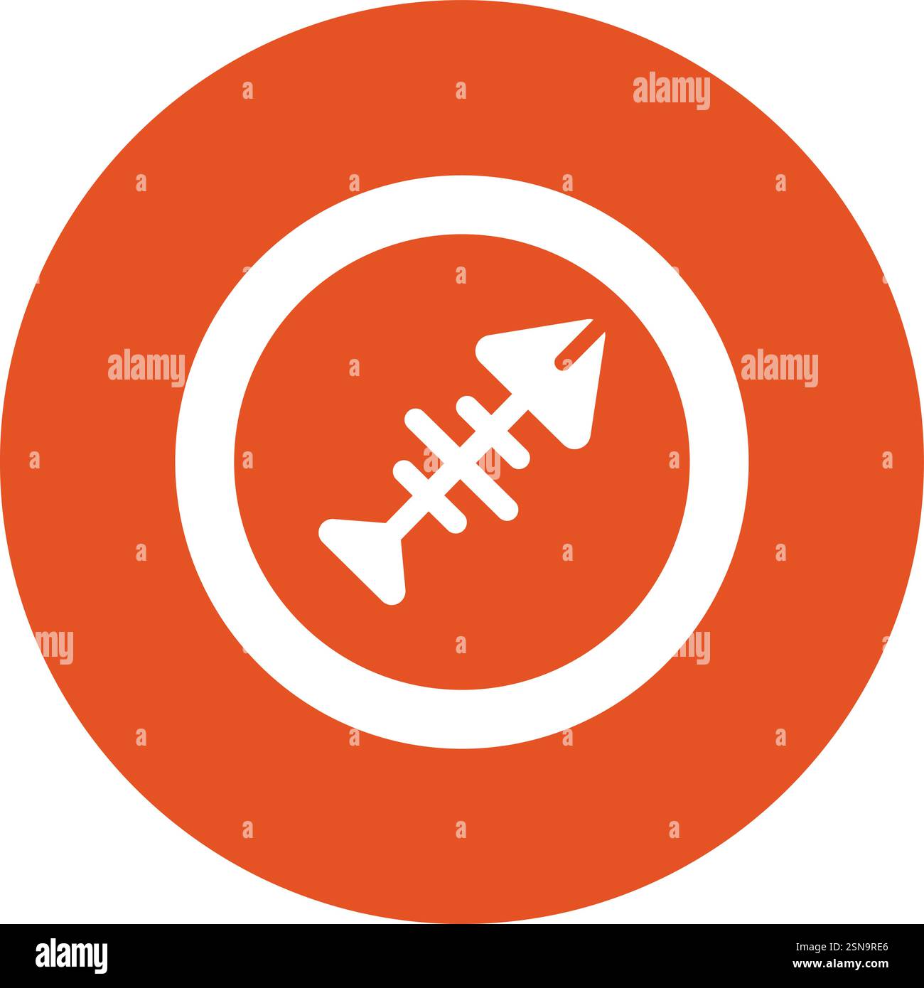 Fish Vector Icon Design Illustration Stock Vector