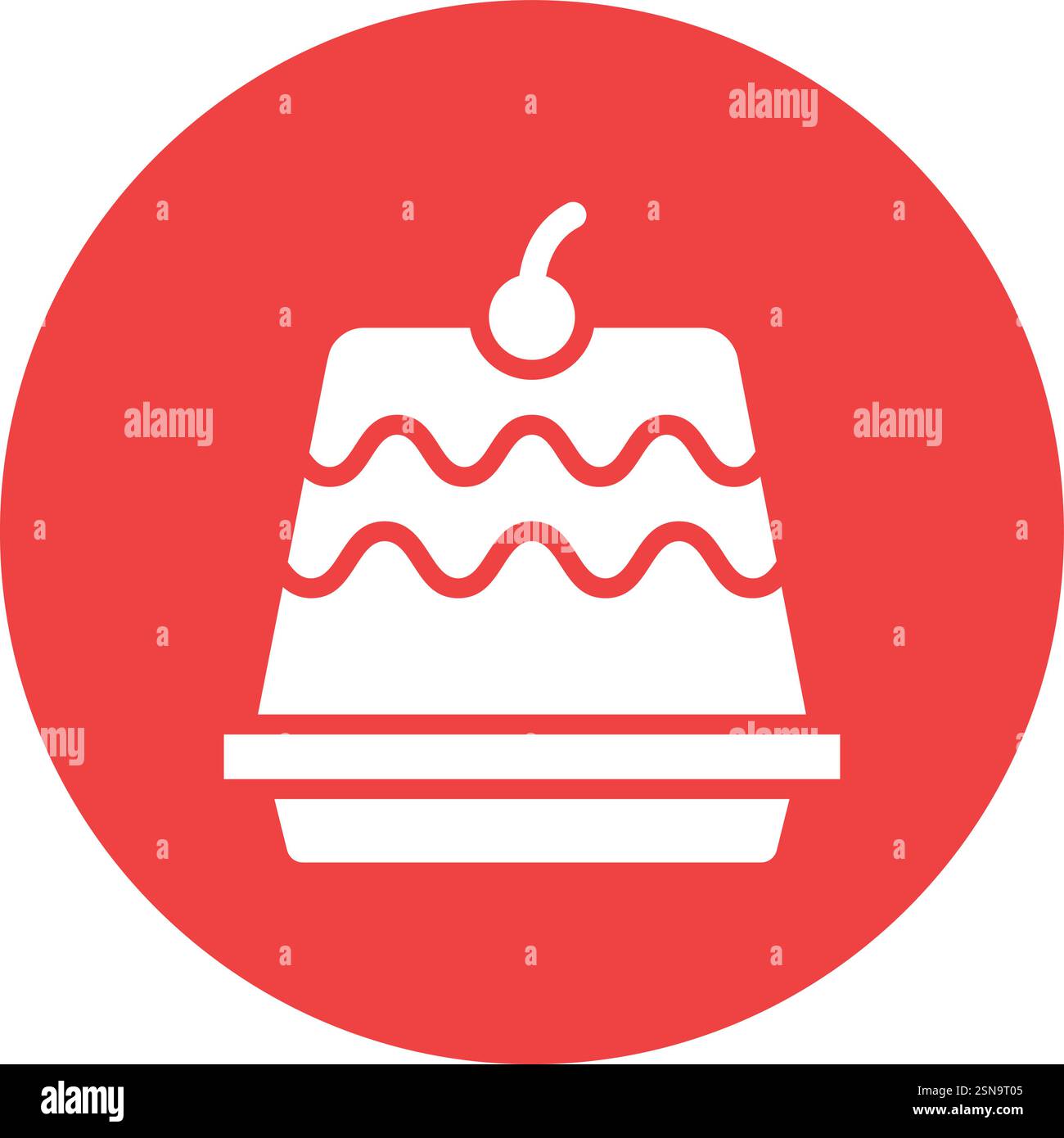 Pudding Vector Icon Design Illustration Stock Vector