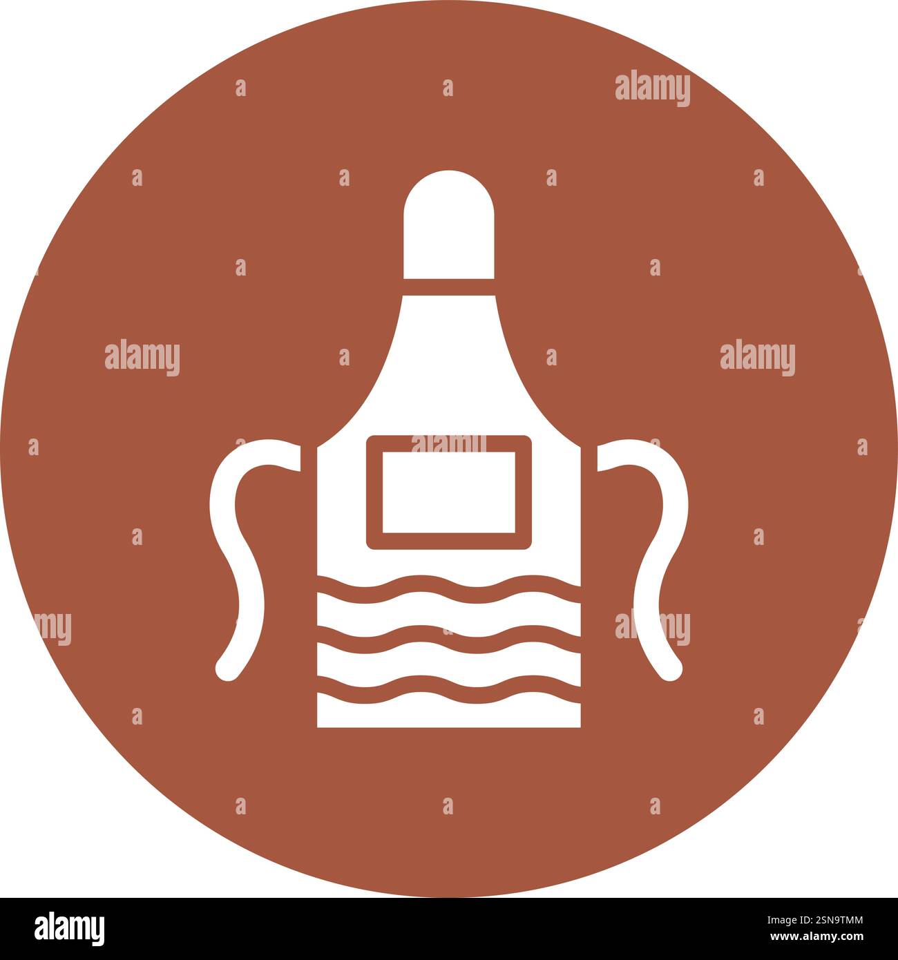Apron Vector Icon Design Illustration Stock Vector
