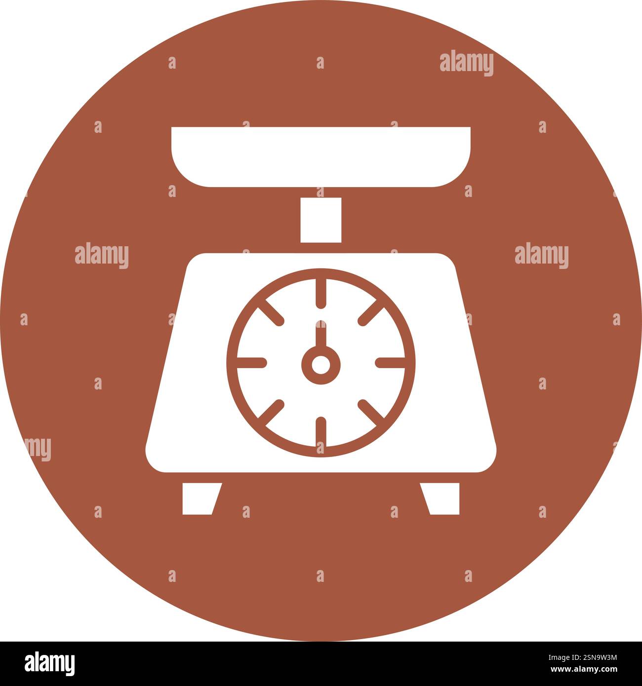 Kitchen Scale Vector Icon Design Illustration Stock Vector