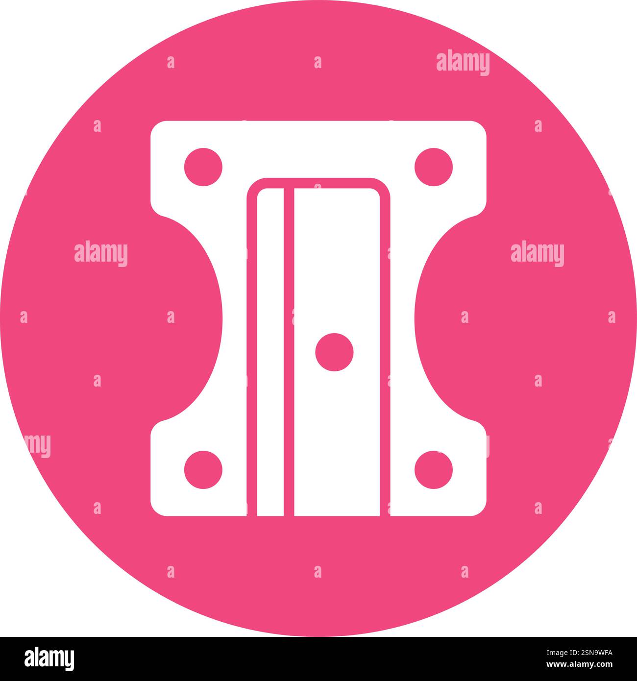 Pencil Sharpener Vector Icon Design Illustration Stock Vector