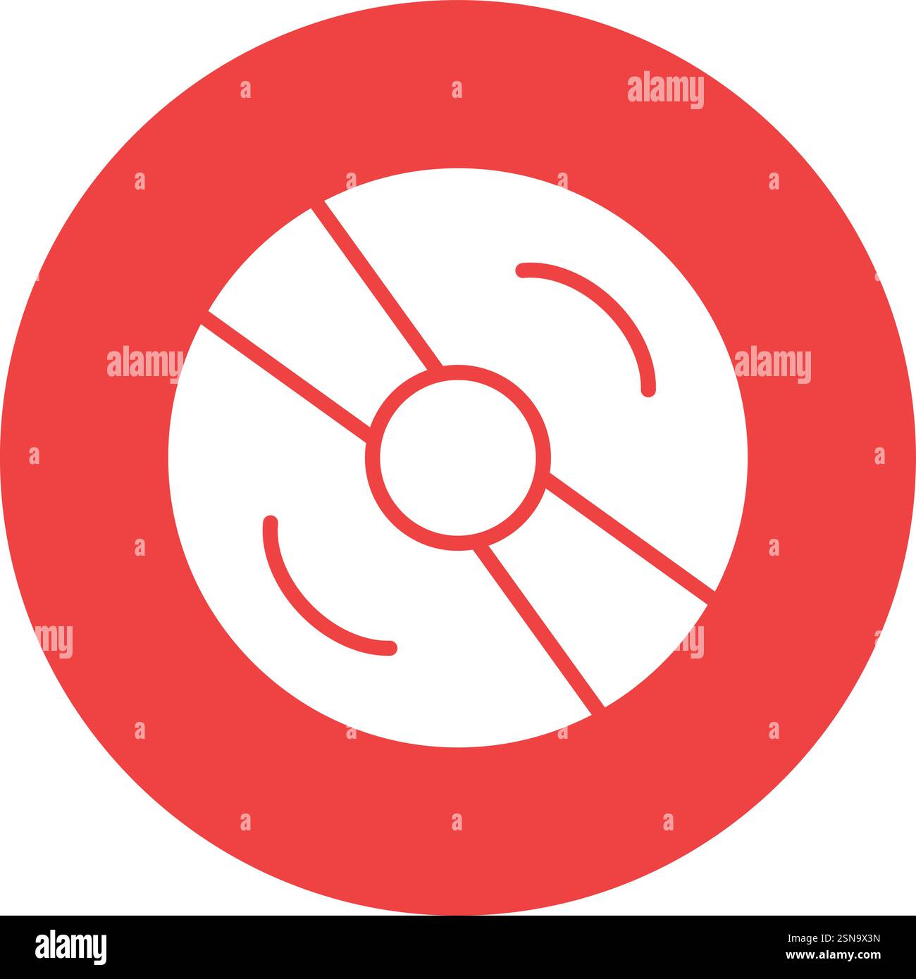 Compact Disc Vector Icon Design Illustration Stock Vector