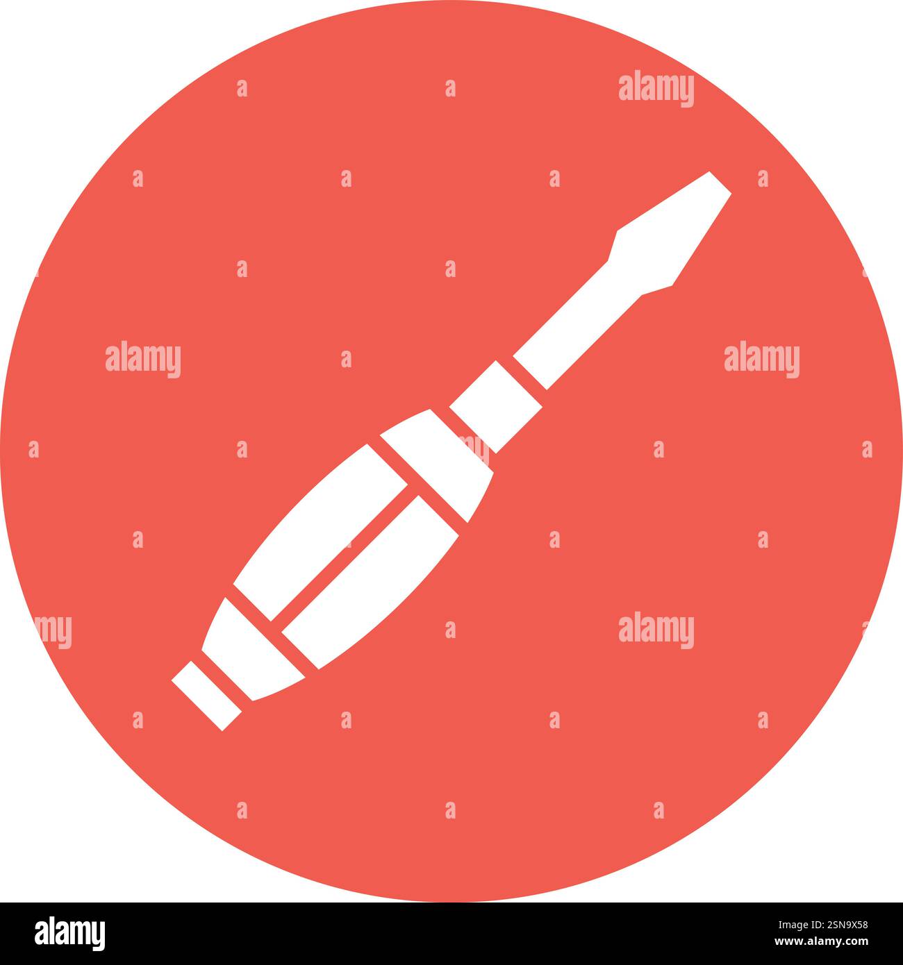 Screwdriver Vector Icon Design Illustration Stock Vector