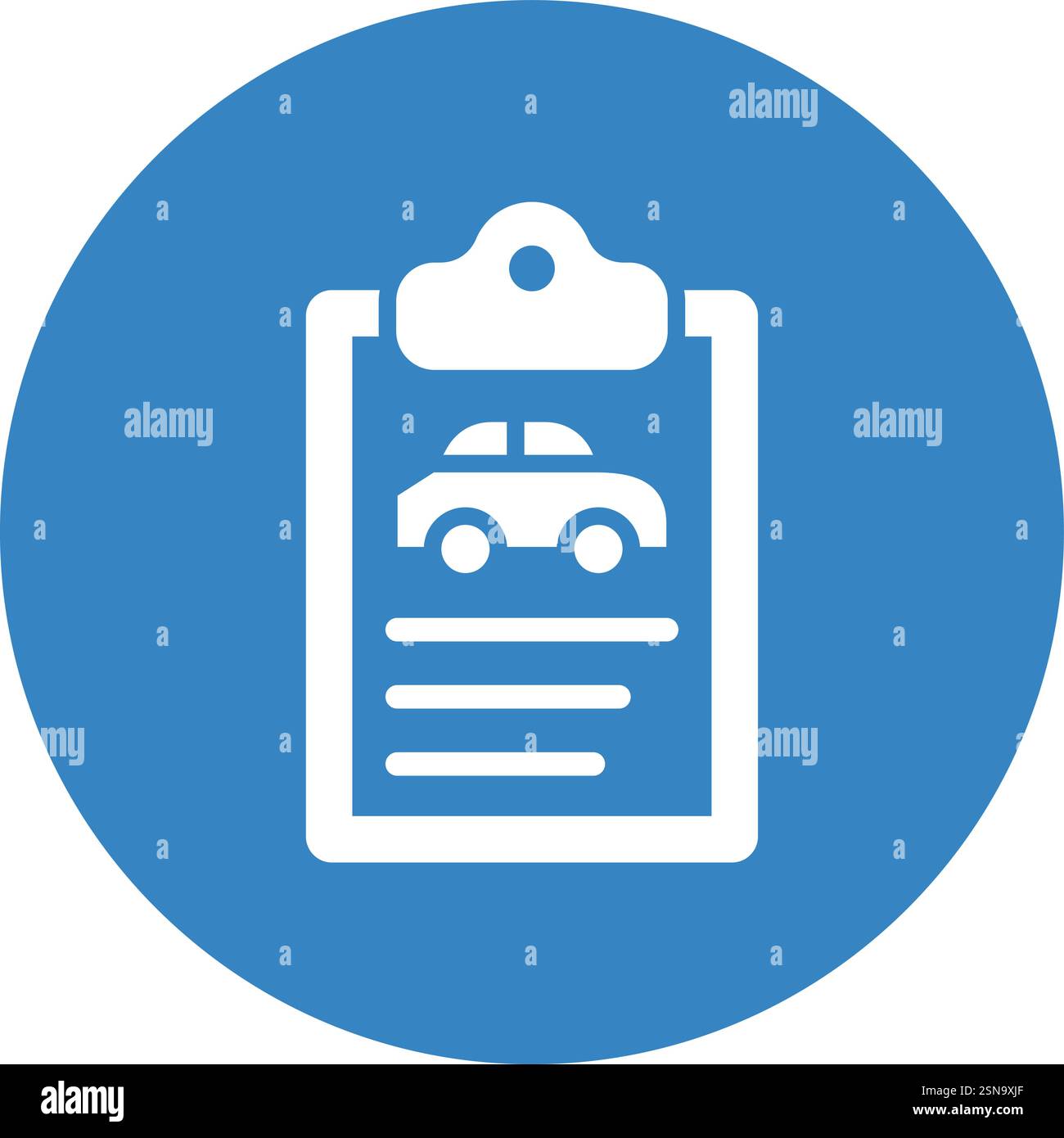 Car document Vector Icon Design Illustration Stock Vector