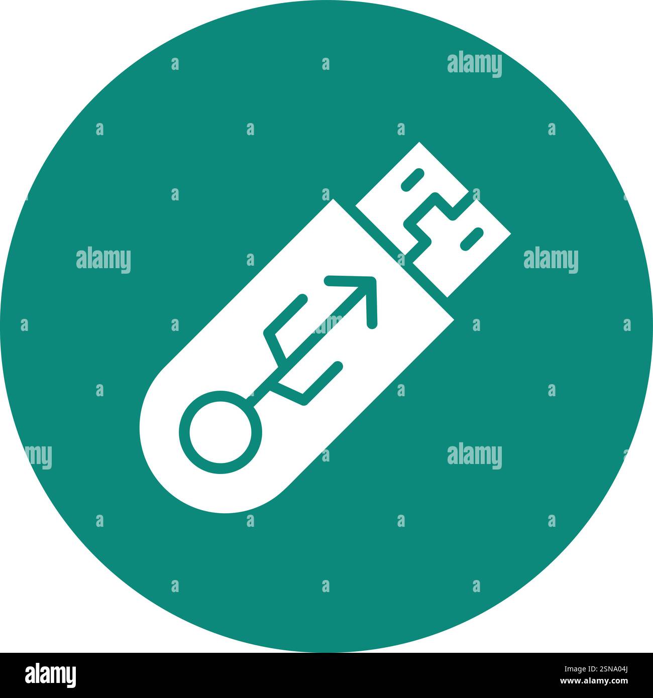 Pendrive Vector Icon Design Illustration Stock Vector