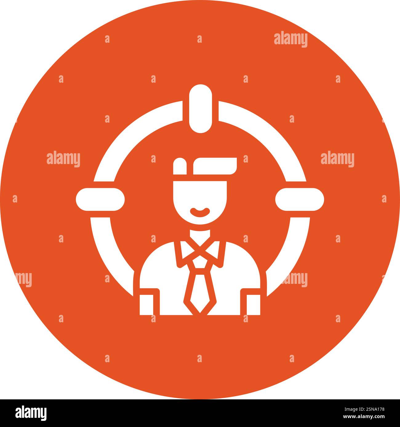 Head Hunting Vector Icon Design Illustration Stock Vector