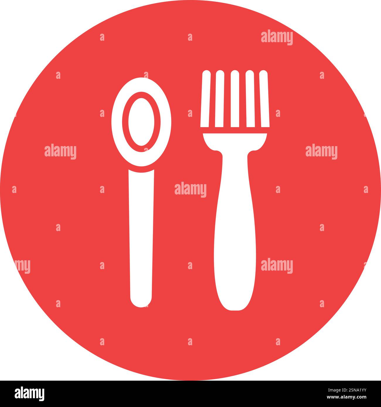 Cutlery Vector Icon Design Illustration Stock Vector