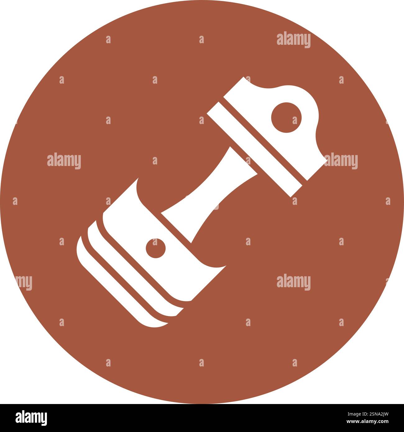 Piston Vector Icon Design Illustration Stock Vector