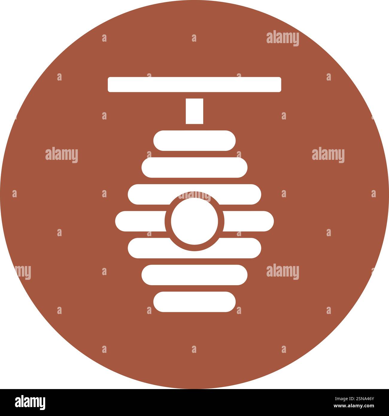Beehive Vector Icon Design Illustration Stock Vector