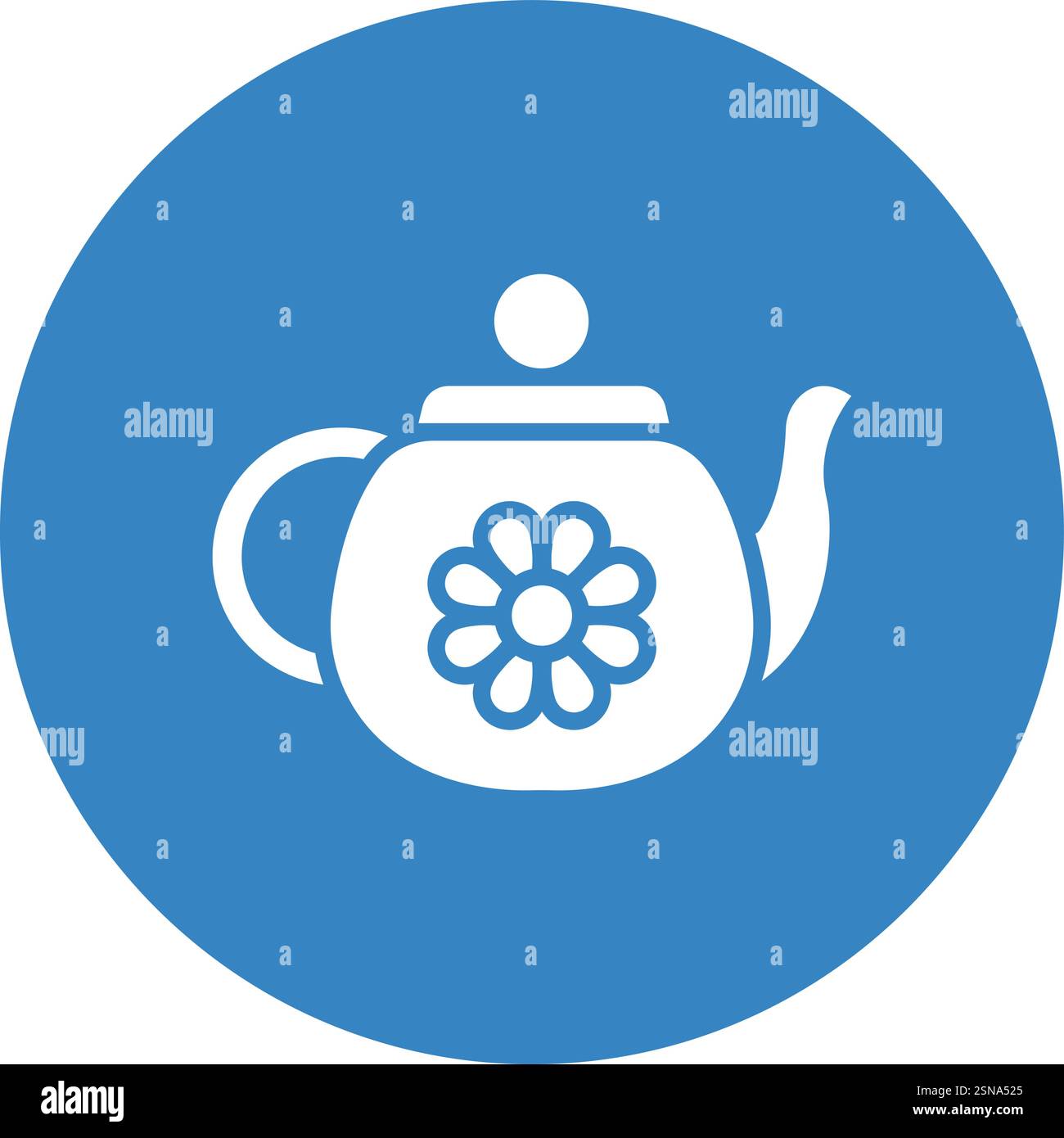 Teapot Vector Icon Design Illustration Stock Vector