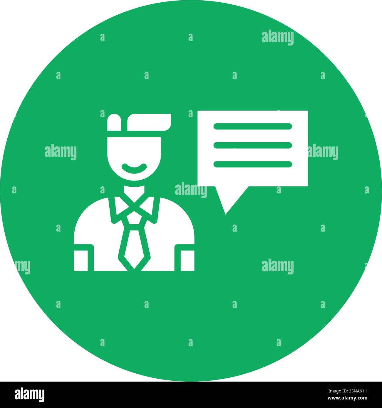 Interview Vector Icon Design Illustration Stock Vector