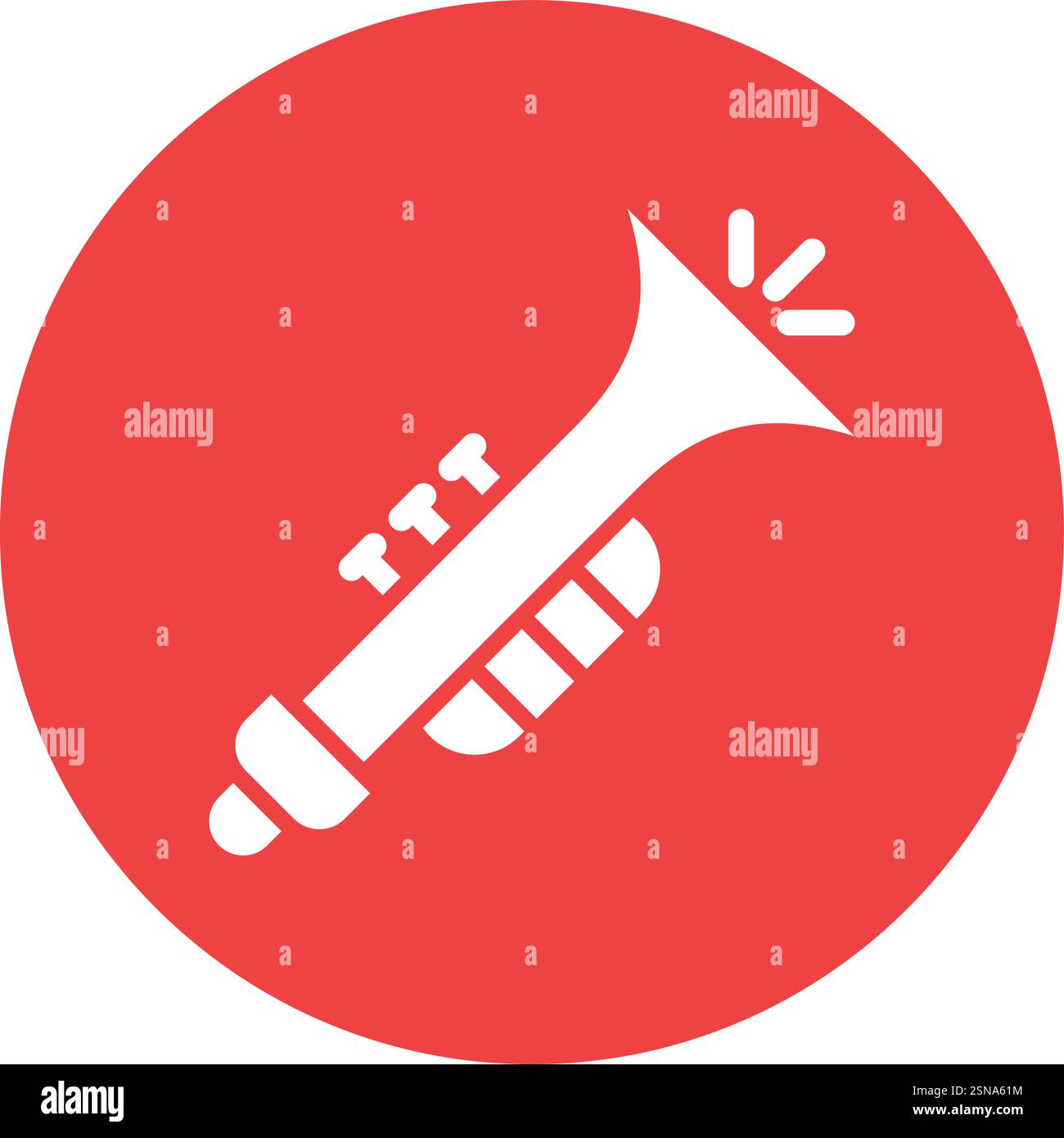 Trumpet Vector Icon Design Illustration Stock Vector