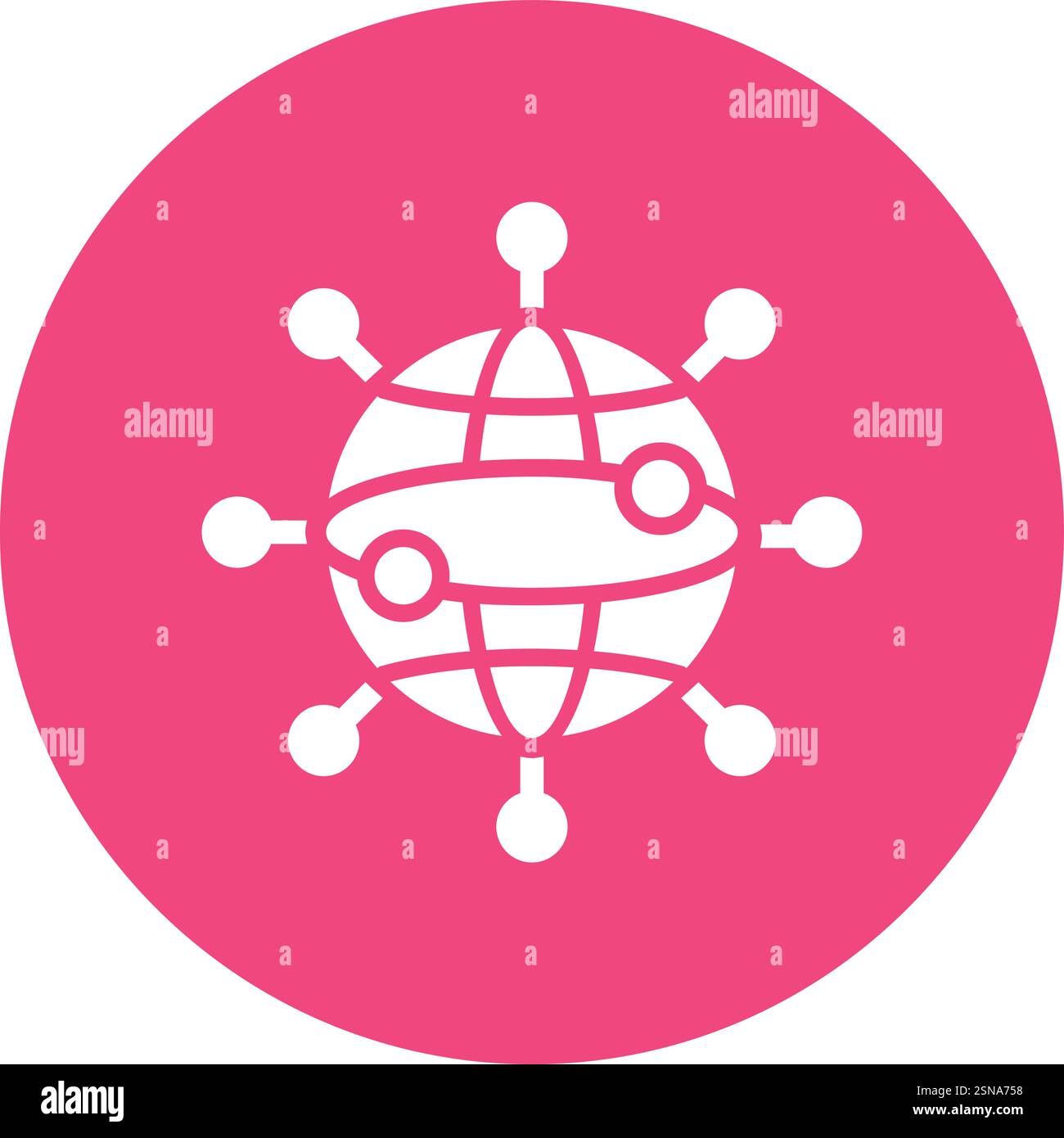 Networking Vector Icon Design Illustration Stock Vector
