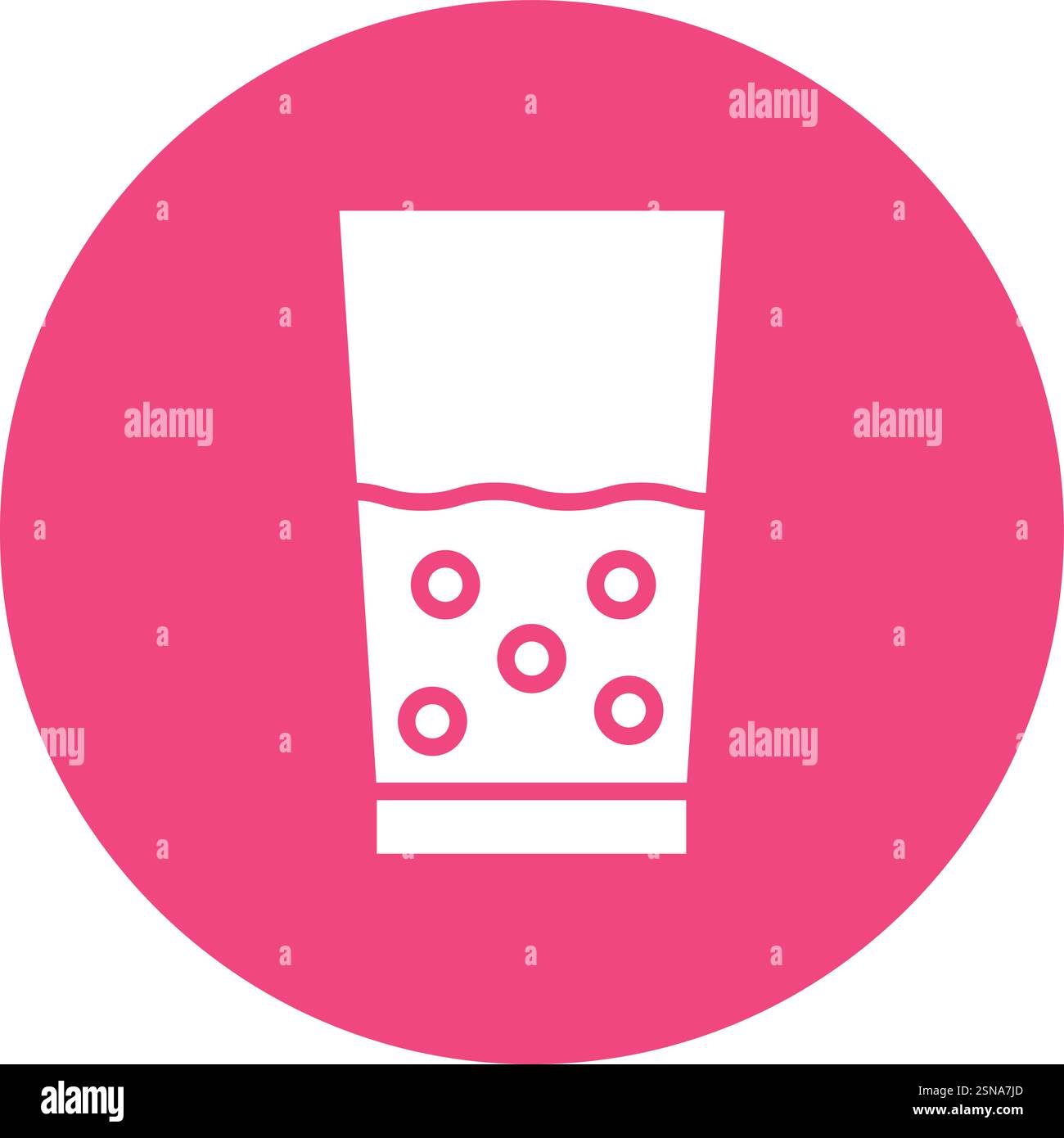 Water Glass Vector Icon Design Illustration Stock Vector