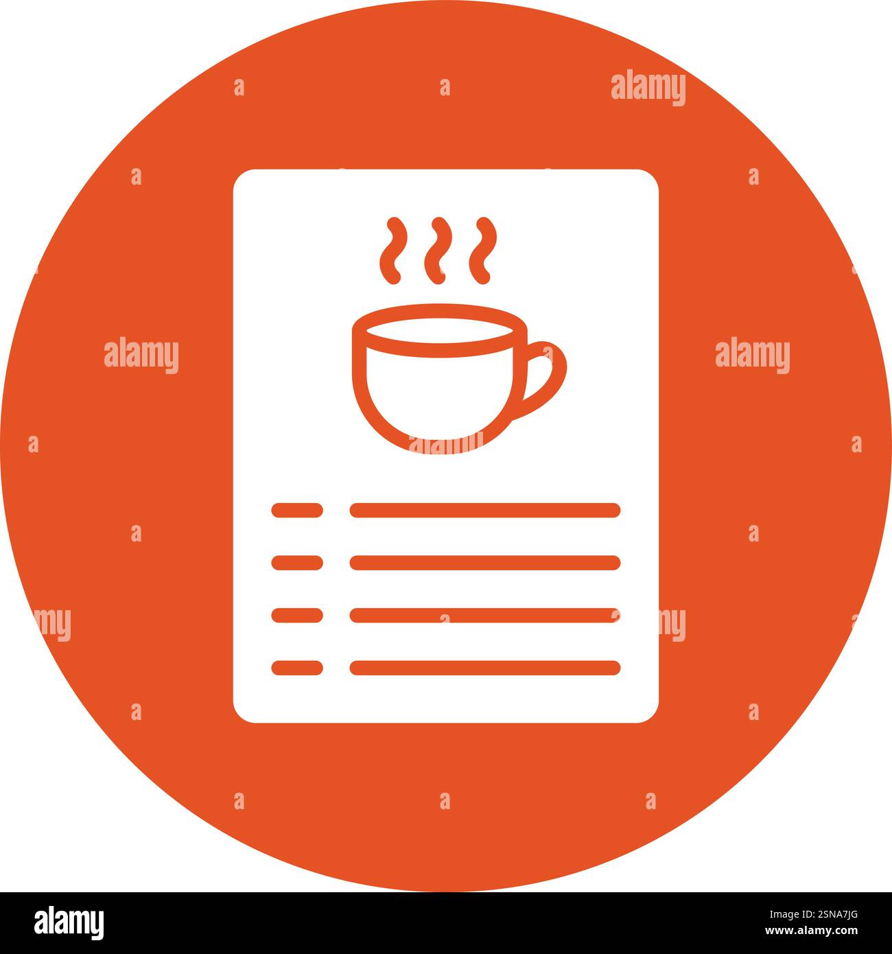 Menu Vector Icon Design Illustration Stock Vector