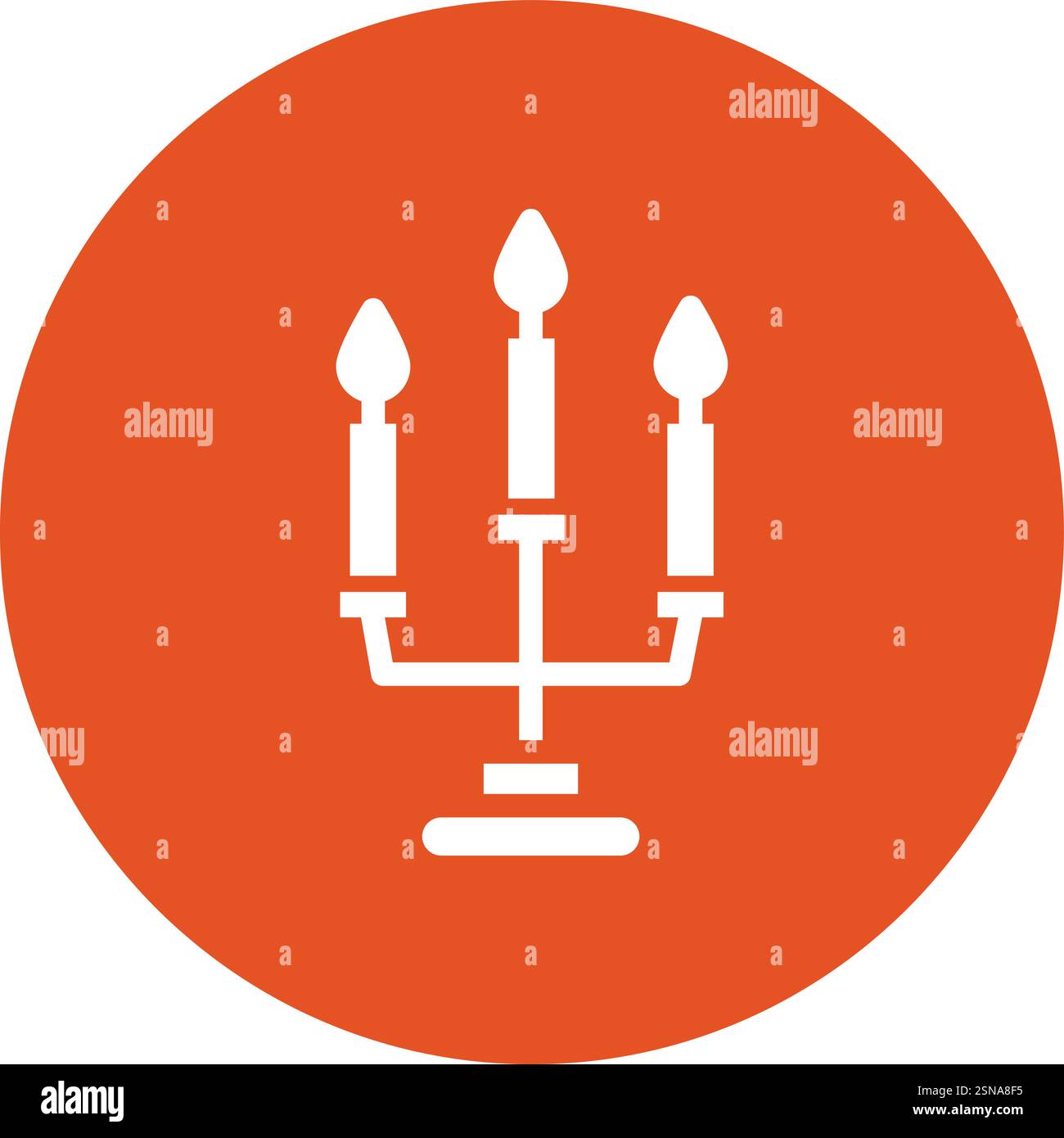 Candles Vector Icon Design Illustration Stock Vector