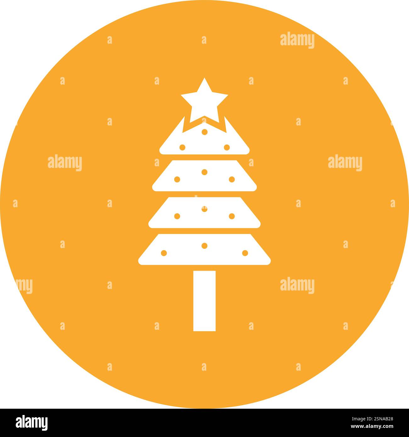 Christmas tree Vector Icon Design Illustration Stock Vector