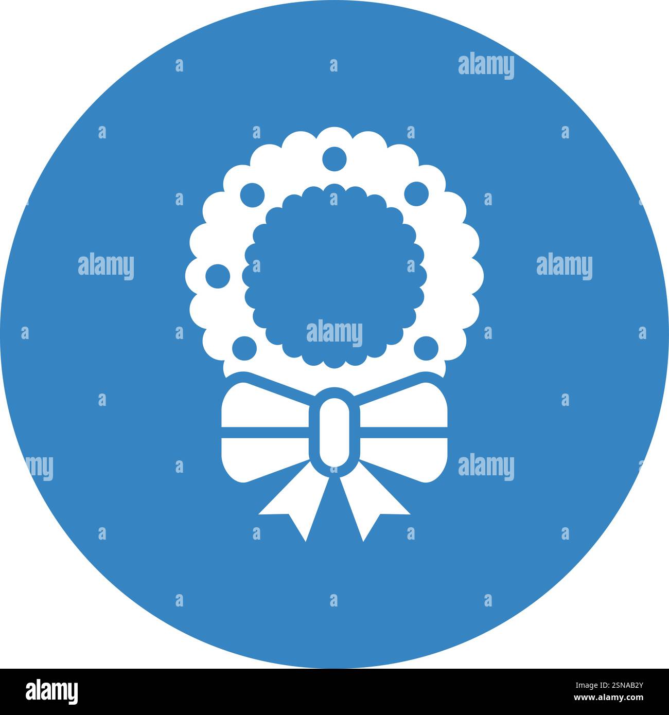 Wreath Vector Icon Design Illustration Stock Vector