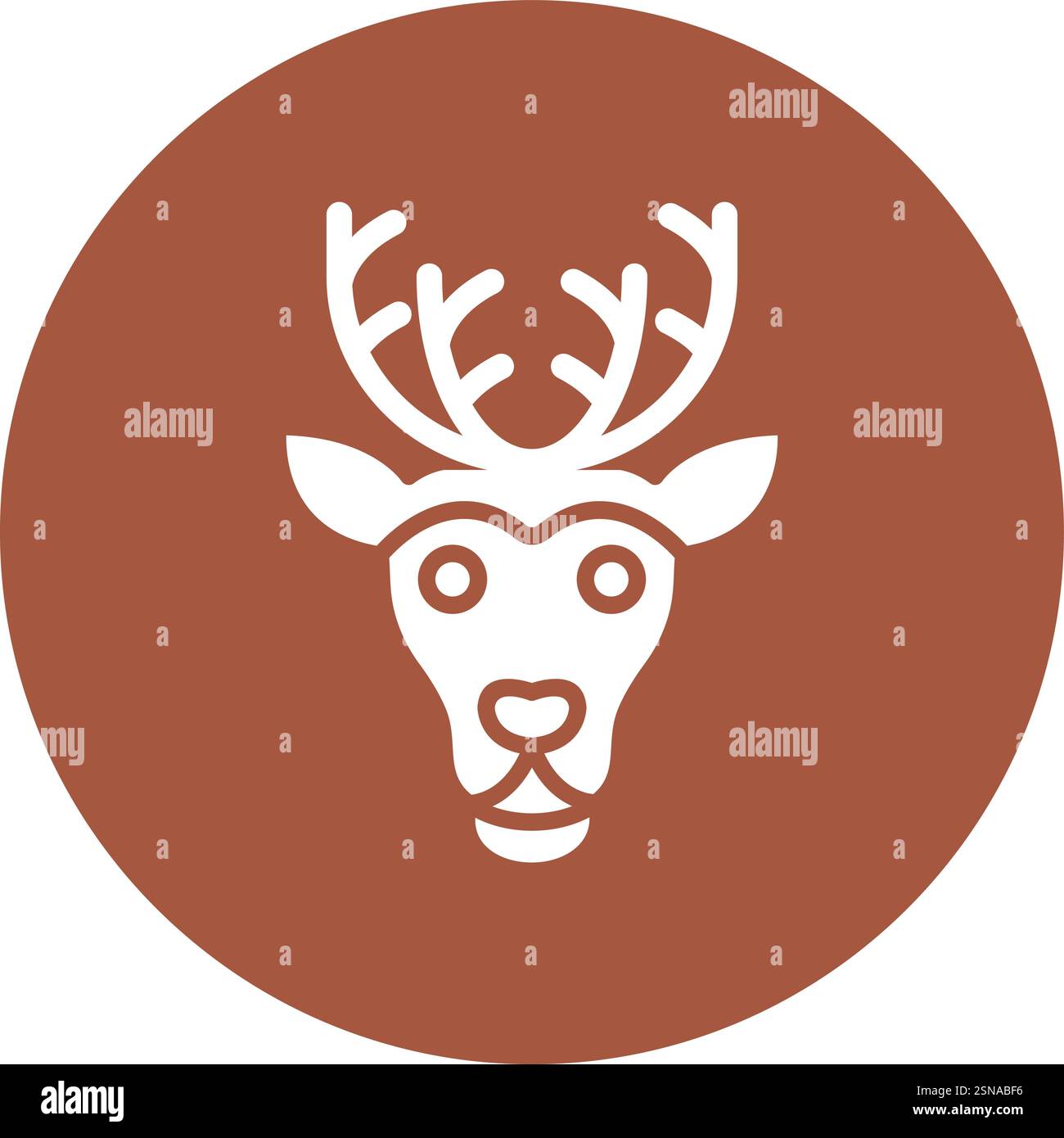 Reindeer Vector Icon Design Illustration Stock Vector
