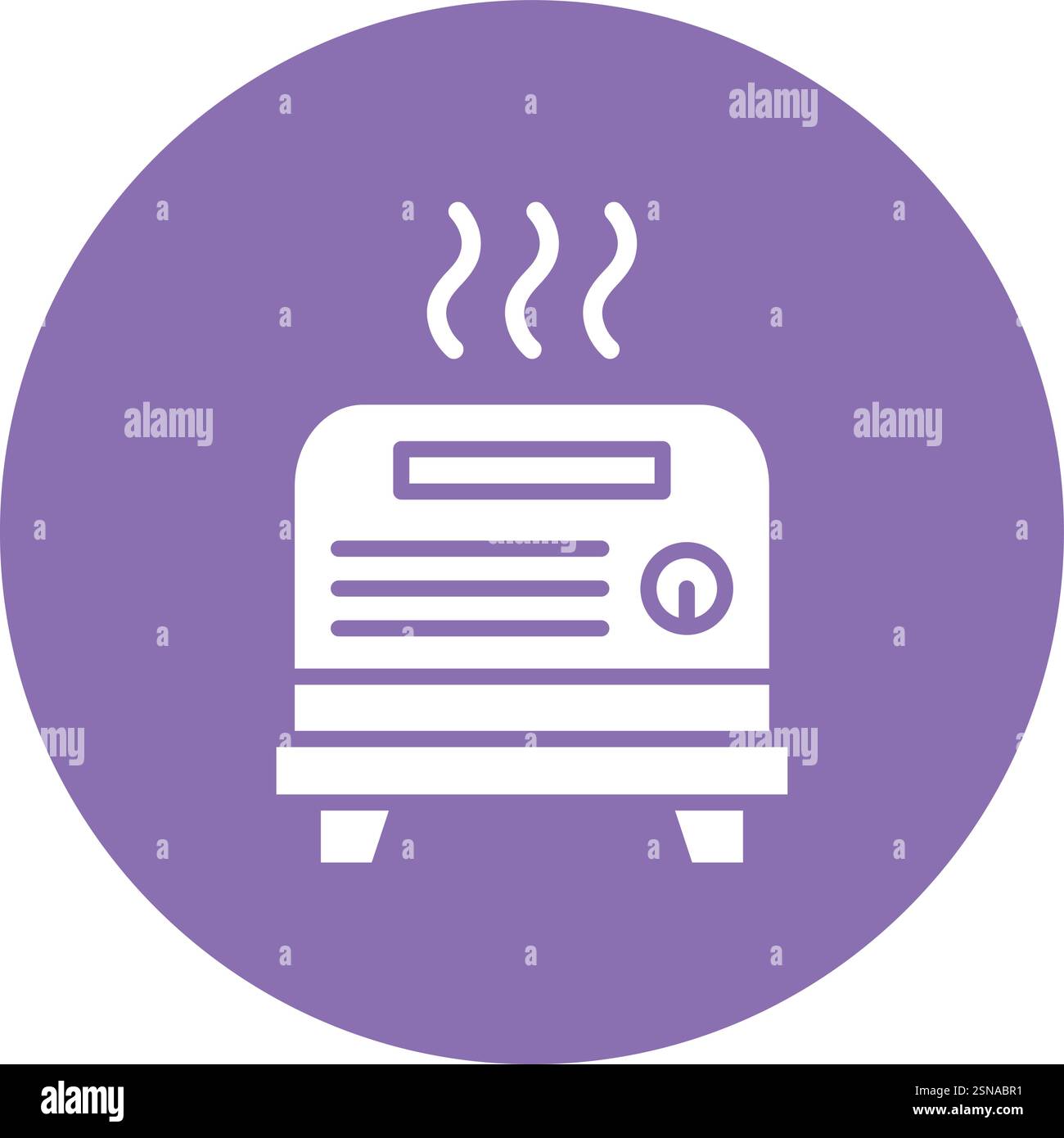Toaster Vector Icon Design Illustration Stock Vector