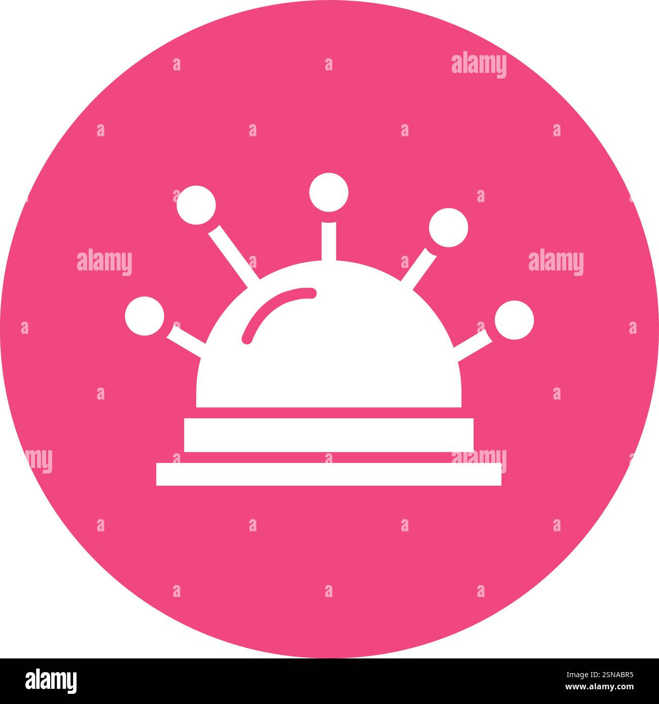 Pincushion Vector Icon Design Illustration Stock Vector