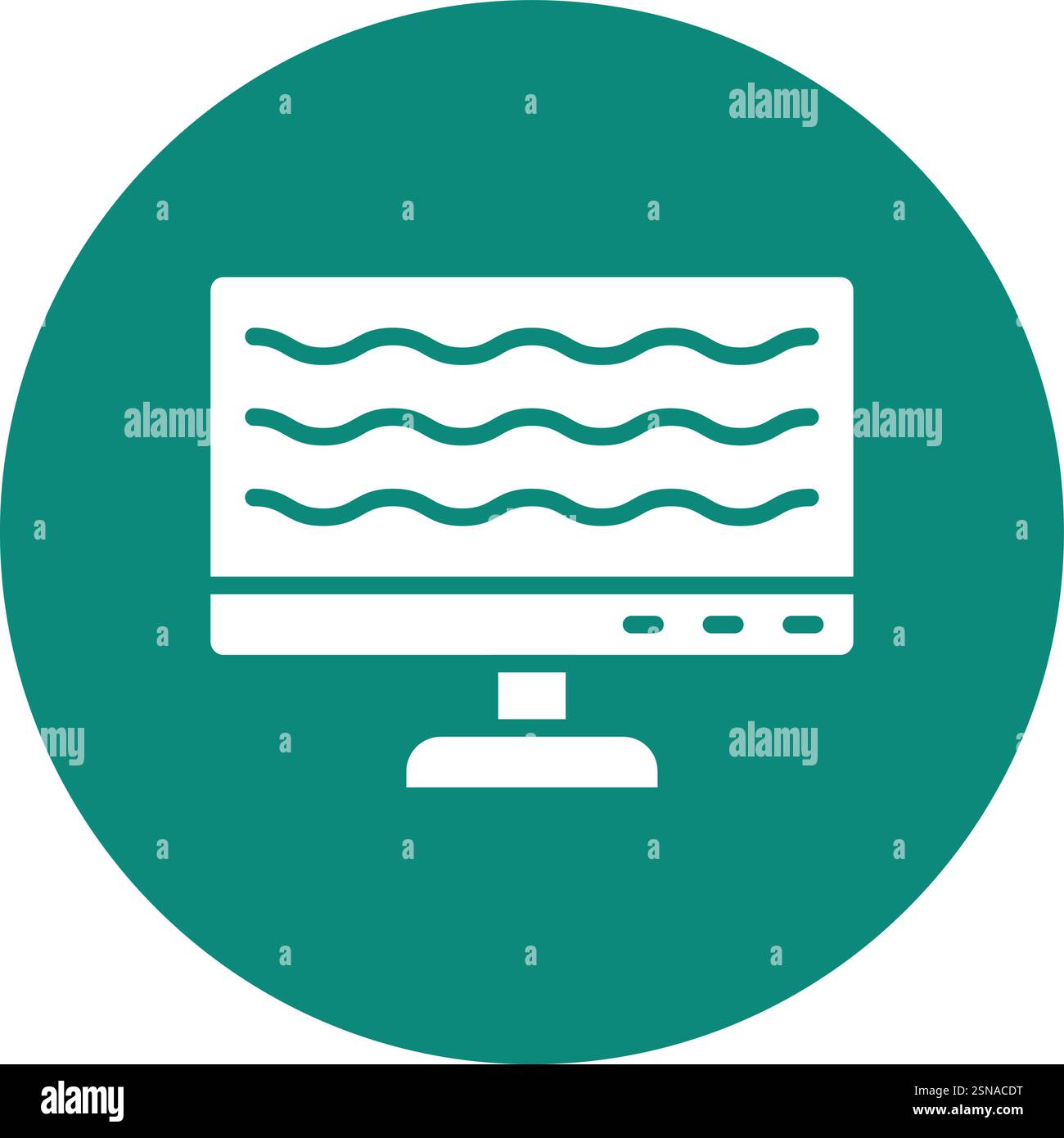 Computer Vector Icon Design Illustration Stock Vector